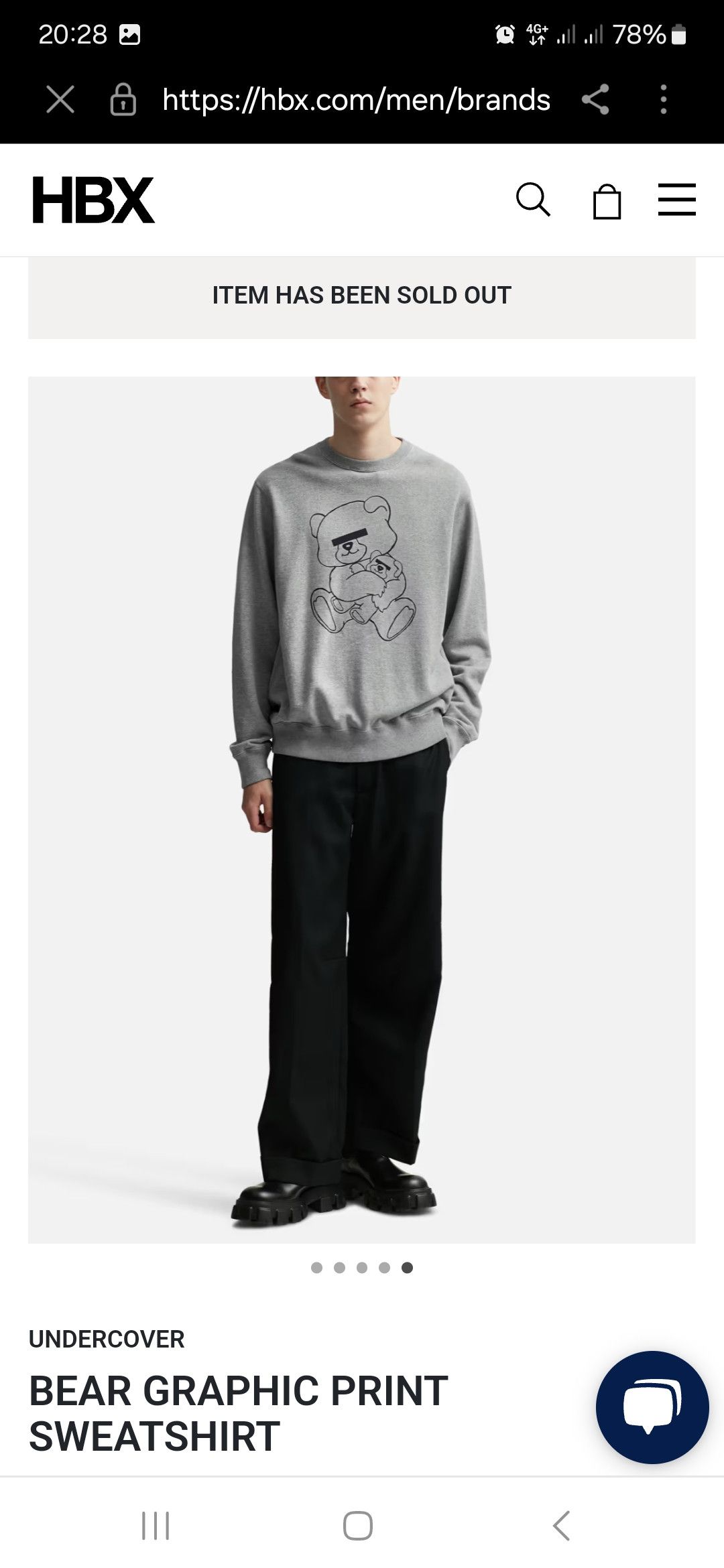 Undercover UNDER COVER JUN TAKAHASHI - Bear Logo Sweatshirt Crewneck Size US XL / EU 56 / 4 - 15 Thumbnail
