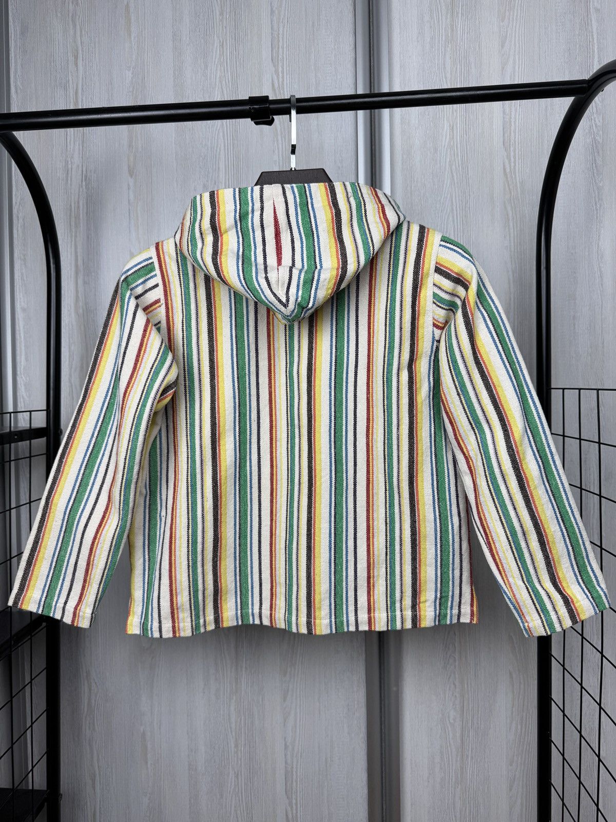 Japanese Brand Finger in the Nose rainbow Ashbury Woven hooded jckt unisex Size XXS / US 00 / IT 34 - 6 Thumbnail