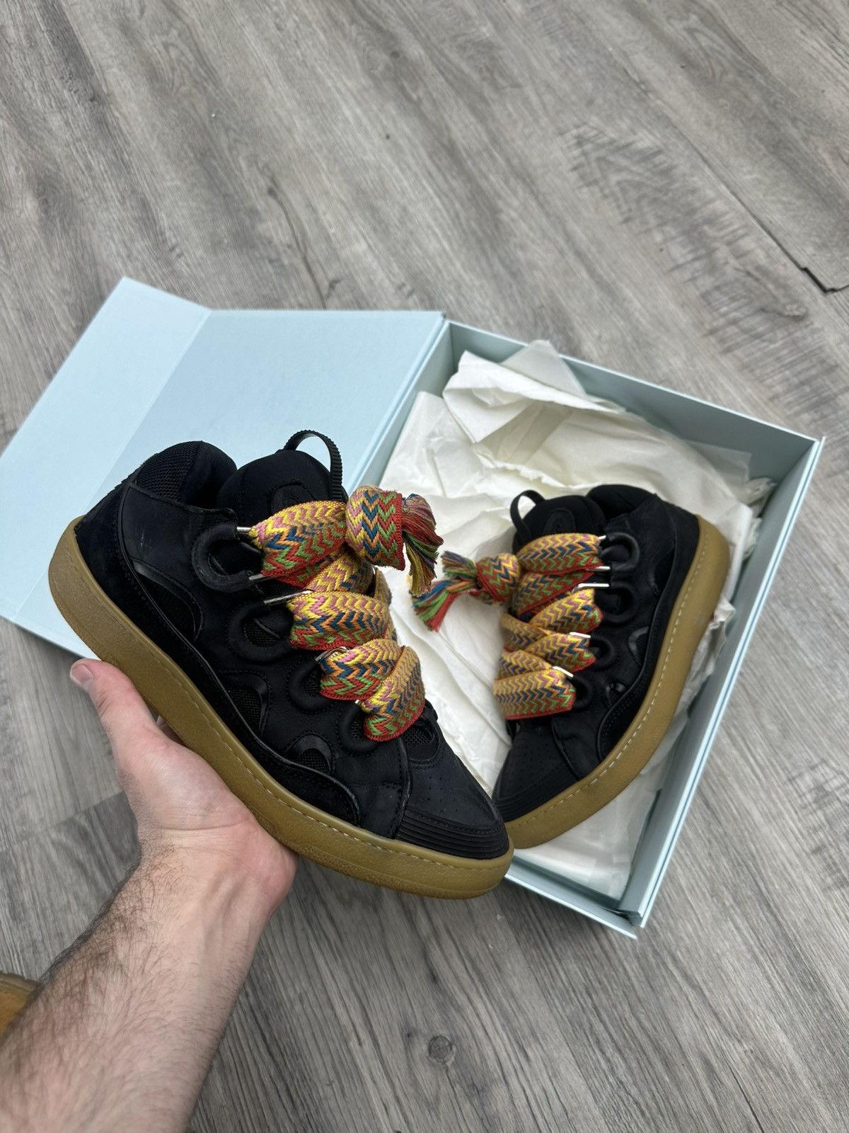Lanvin Lanvin Curb Sneaker Black Size US 10 / EU 43 - 1 Thumbnail