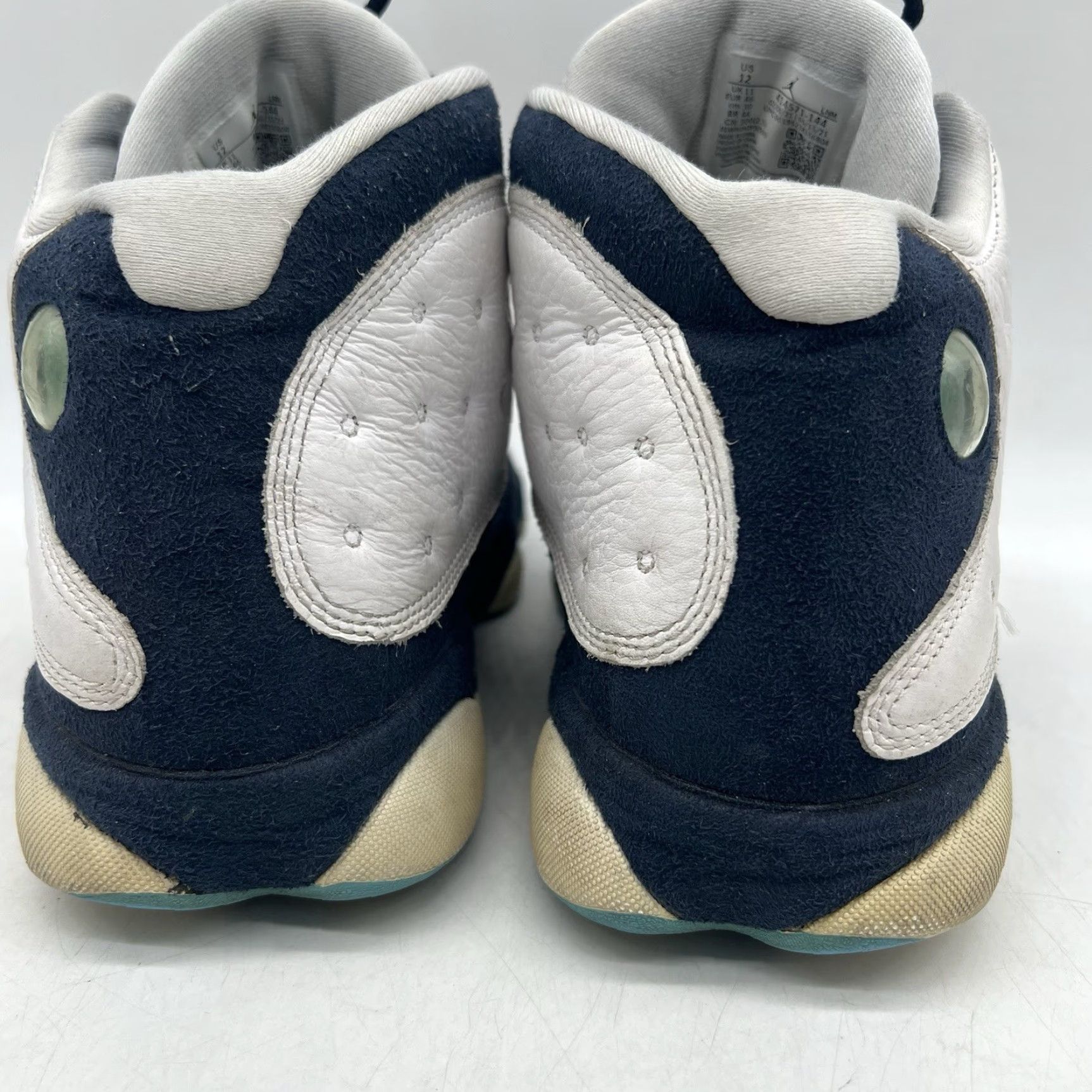 Jordan Brand Air Jordan 13 Retro Obsidian 2021 White Navy Blue Men’s 12 Shoe 414571-144 Size ONE SIZE - 6 Thumbnail