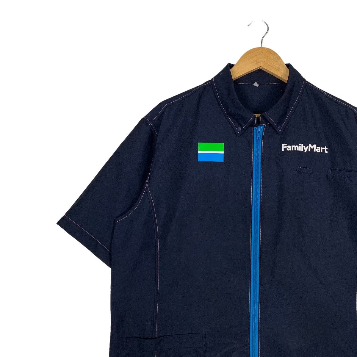 Vintage FAMILY MART Short Sleeve Work Uniform Jacket #1040-C47 Size US L / EU 52-54 / 3 - 6 Thumbnail