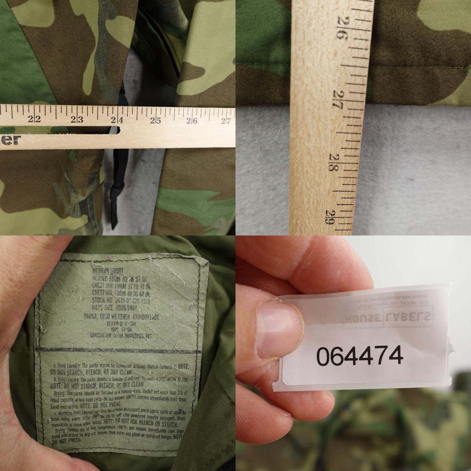Alpha Industries VINTAGE Alpha Industries Coat Parka M Camo Green Navy Army Outdoor 90s Mens Size US M / EU 48-50 / 2 - 8 Thumbnail