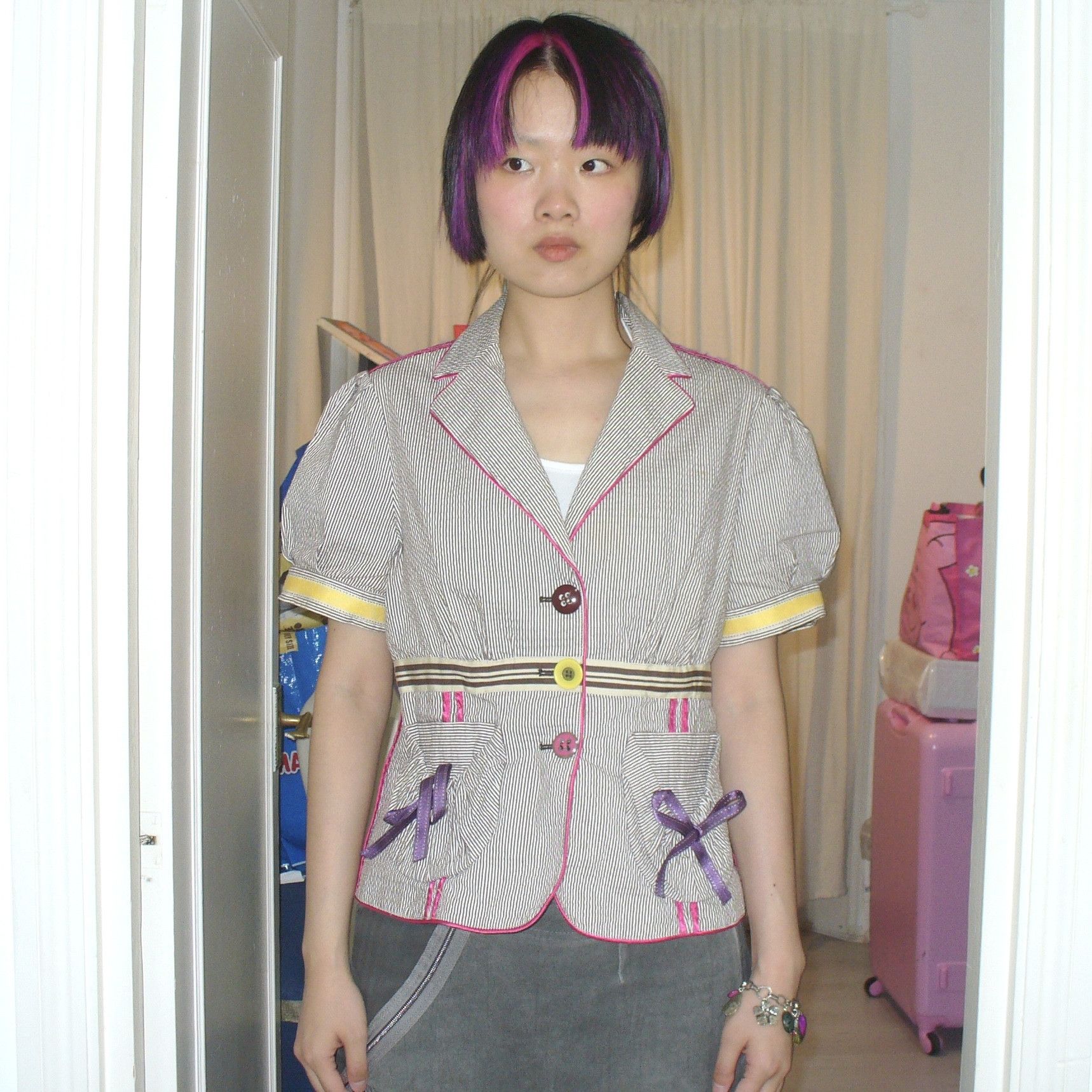 Other Italian preloved short sleeves blazer Size M / US 6-8 / IT 42-44 - 1 Thumbnail