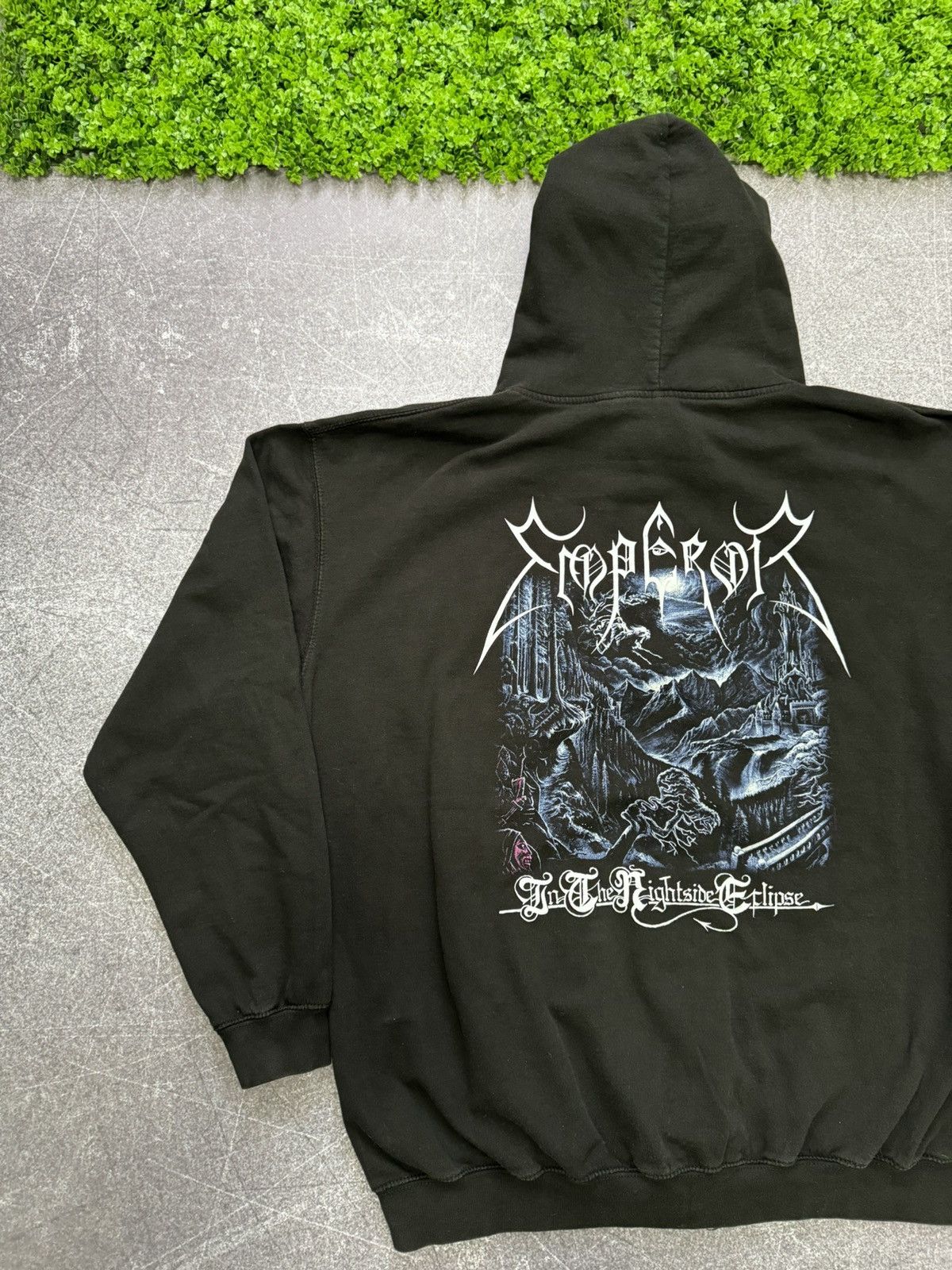 Band Tees × Vintage Vintage Emperor Hoodie zip hoodie In the Nightside Eclipse Size US XXL / EU 58 / 5 - 16 Thumbnail