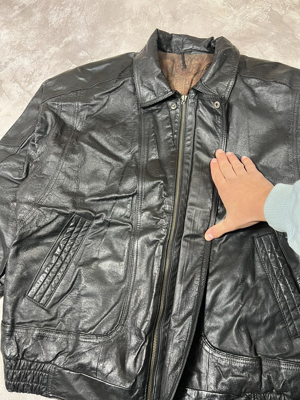Vintage Vintage Y2k Leather Jacket Size US M / EU 48-50 / 2 - 4 Thumbnail