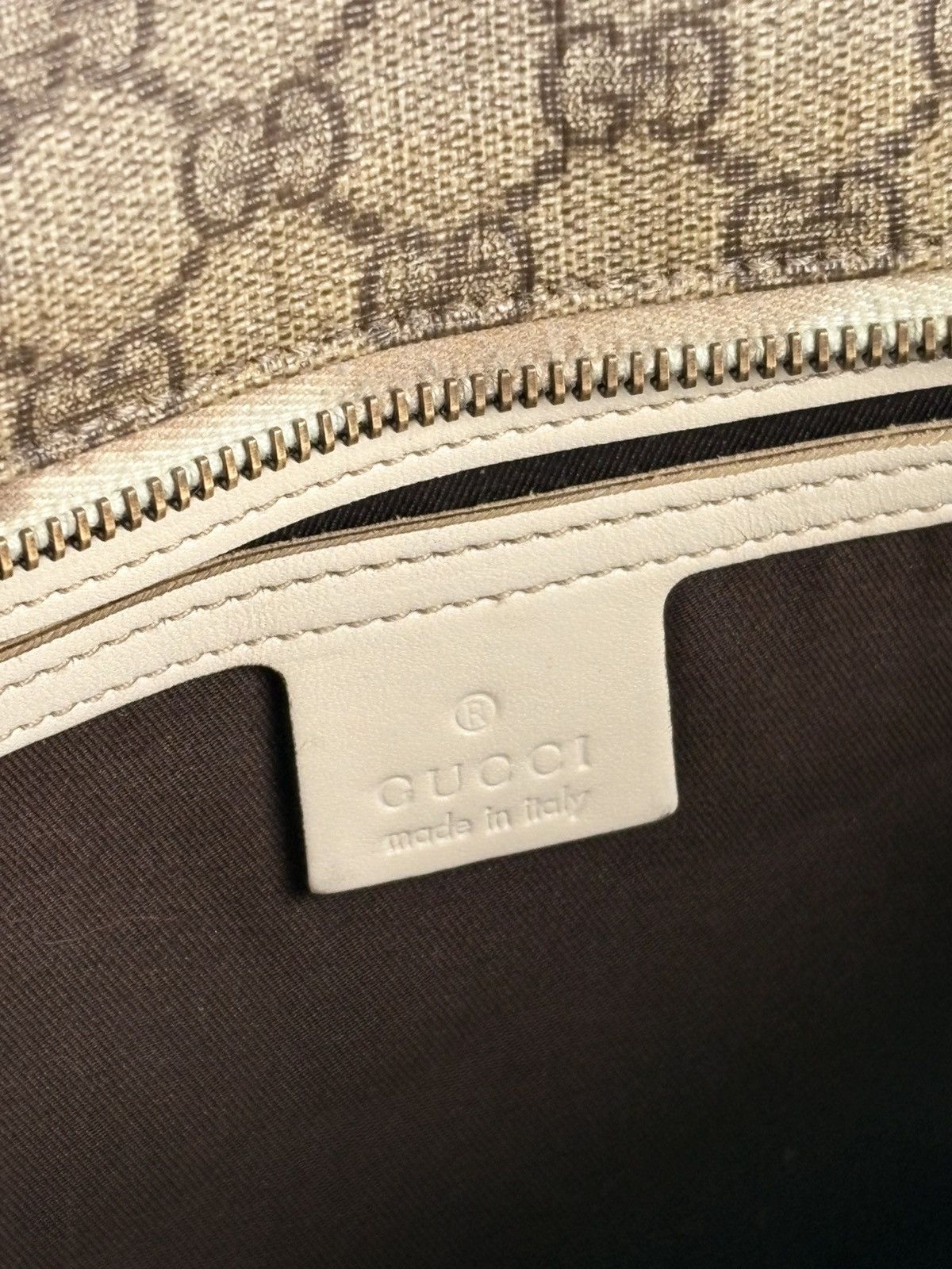 Gucci Gucci Supreme GG Monogram Large Tote Bag PVC Canvas White Size ONE SIZE - 17 Thumbnail