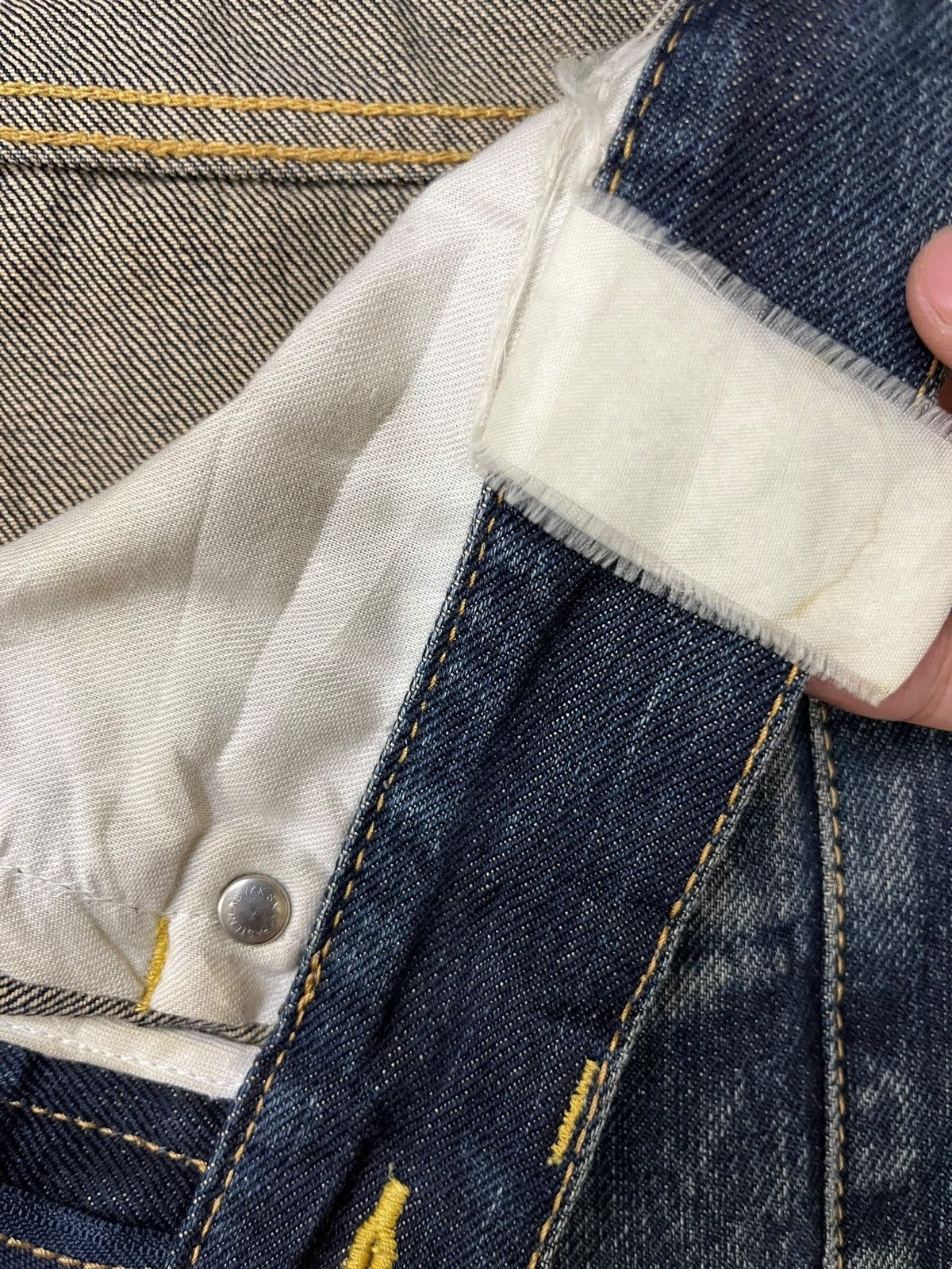 Japanese Brand Vintage Japanese Brand Selvedge Rusty Wash Baggy Jeans Size US 35 - 11 Thumbnail