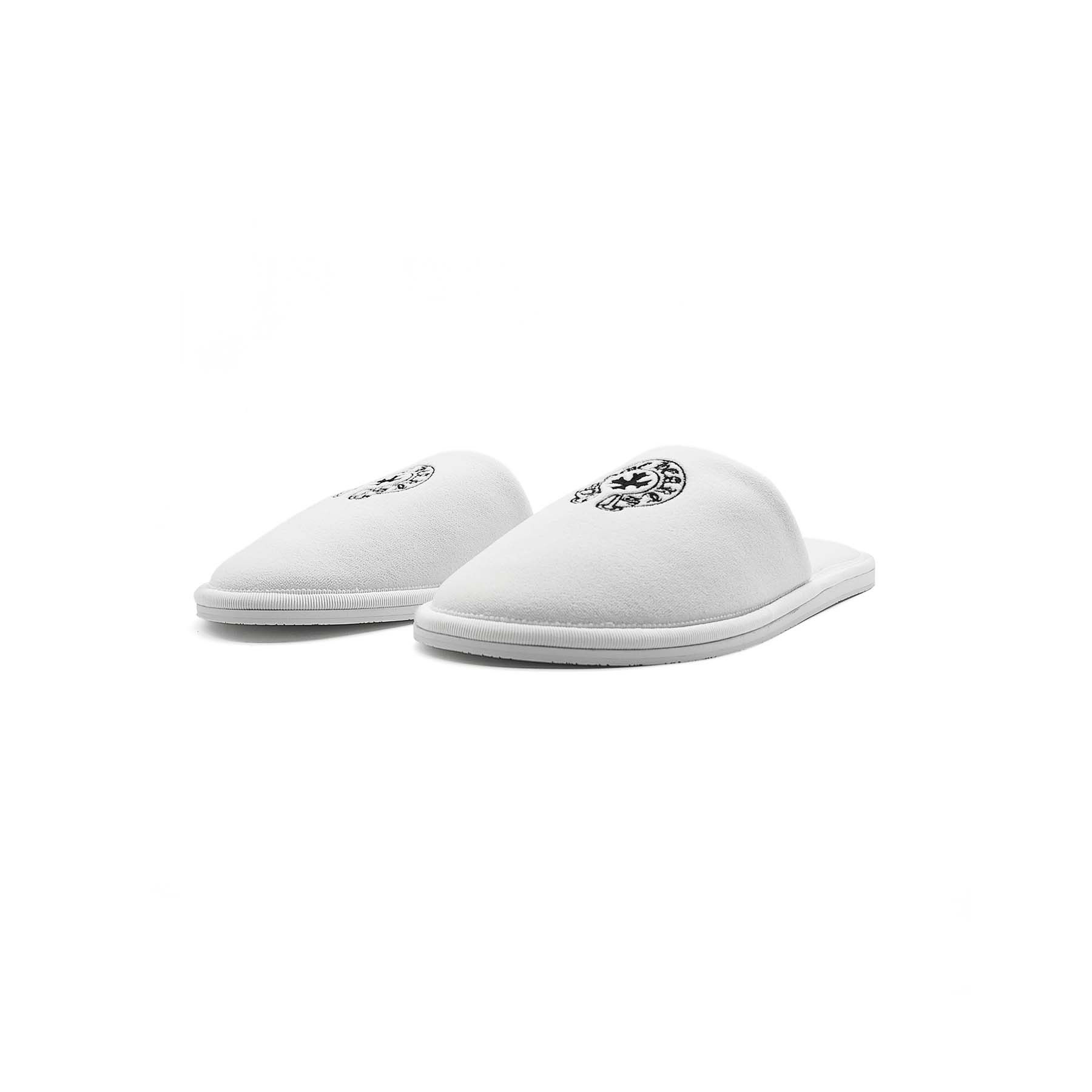 Chrome Hearts Chrome Hearts Horseshoe Embroidered White Slippers Size US 12.5 / EU 45-46 - 2 Thumbnail