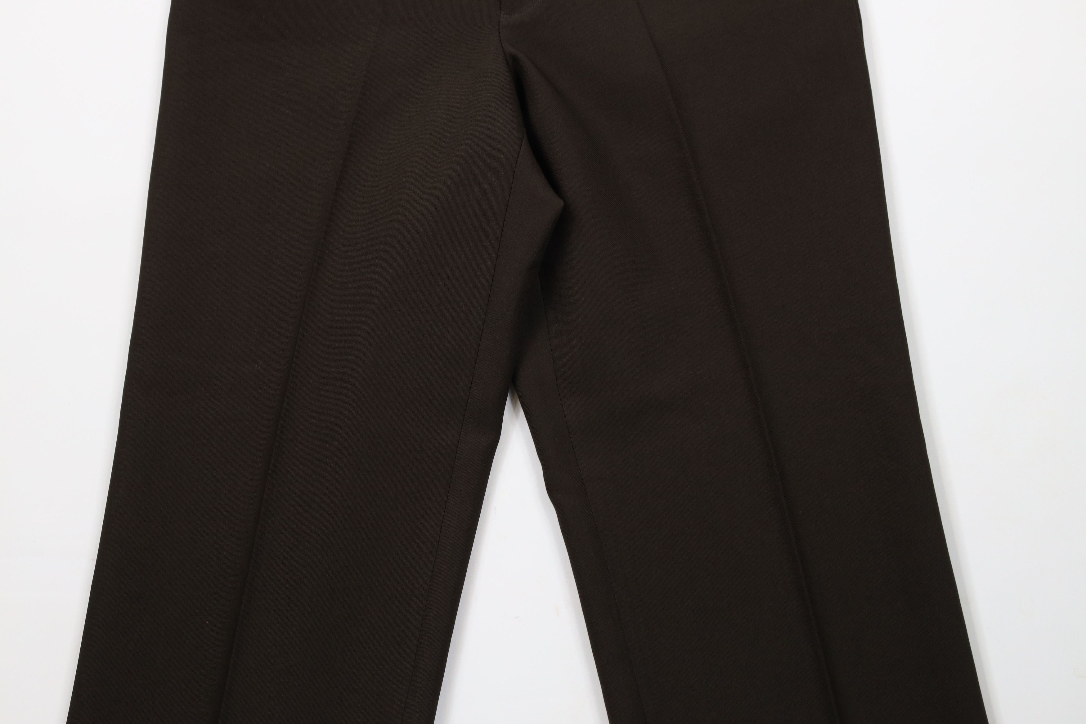Vintage Vintage 90s Streetwear Flared Chino Pants Brown Polyester Size US 30 / EU 46 - 3 Thumbnail