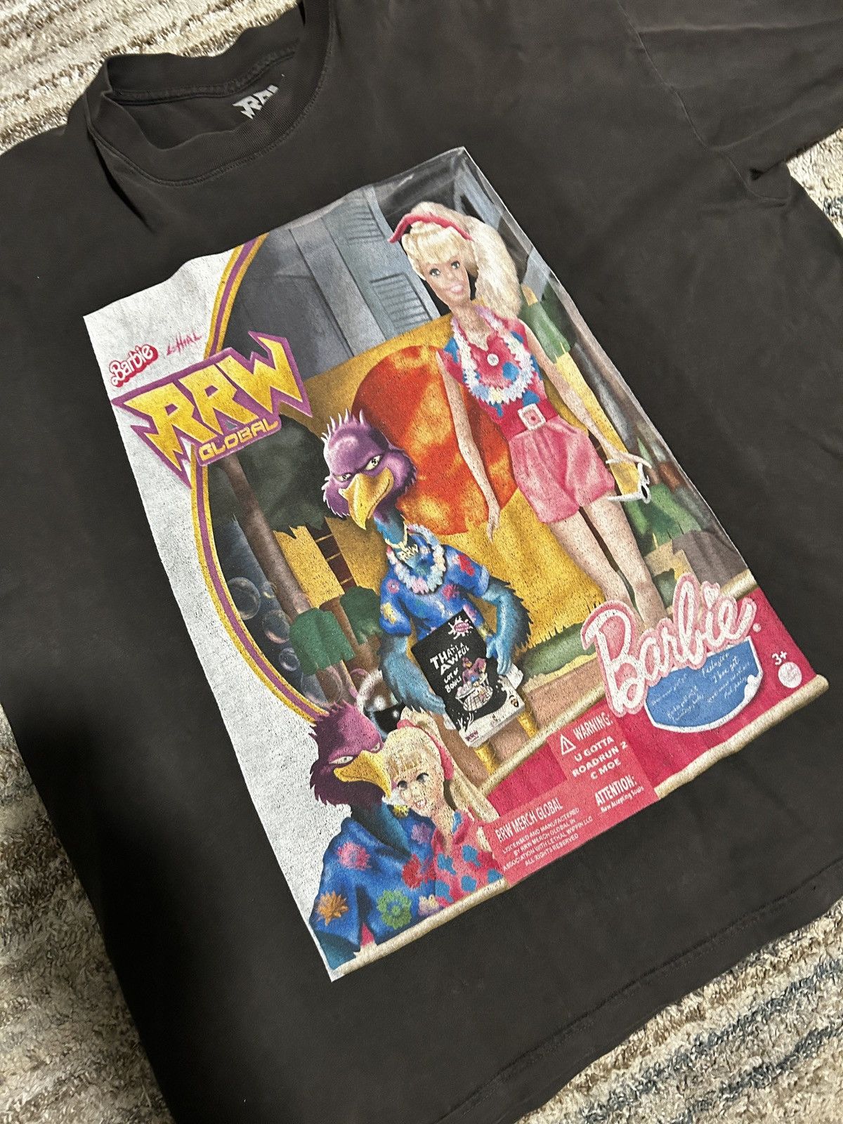 Other Road Runner Global Barbie T-Shirt Washed Black Size US XXL / EU 58 / 5 - 1 Thumbnail