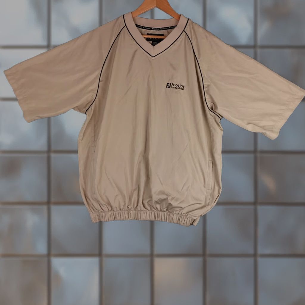 Footjoy Footjoy Windbreaker Pullover Golf Mens Large Brown Short Sleeve Lightweight Size US L / EU 52-54 / 3 - 1 Thumbnail