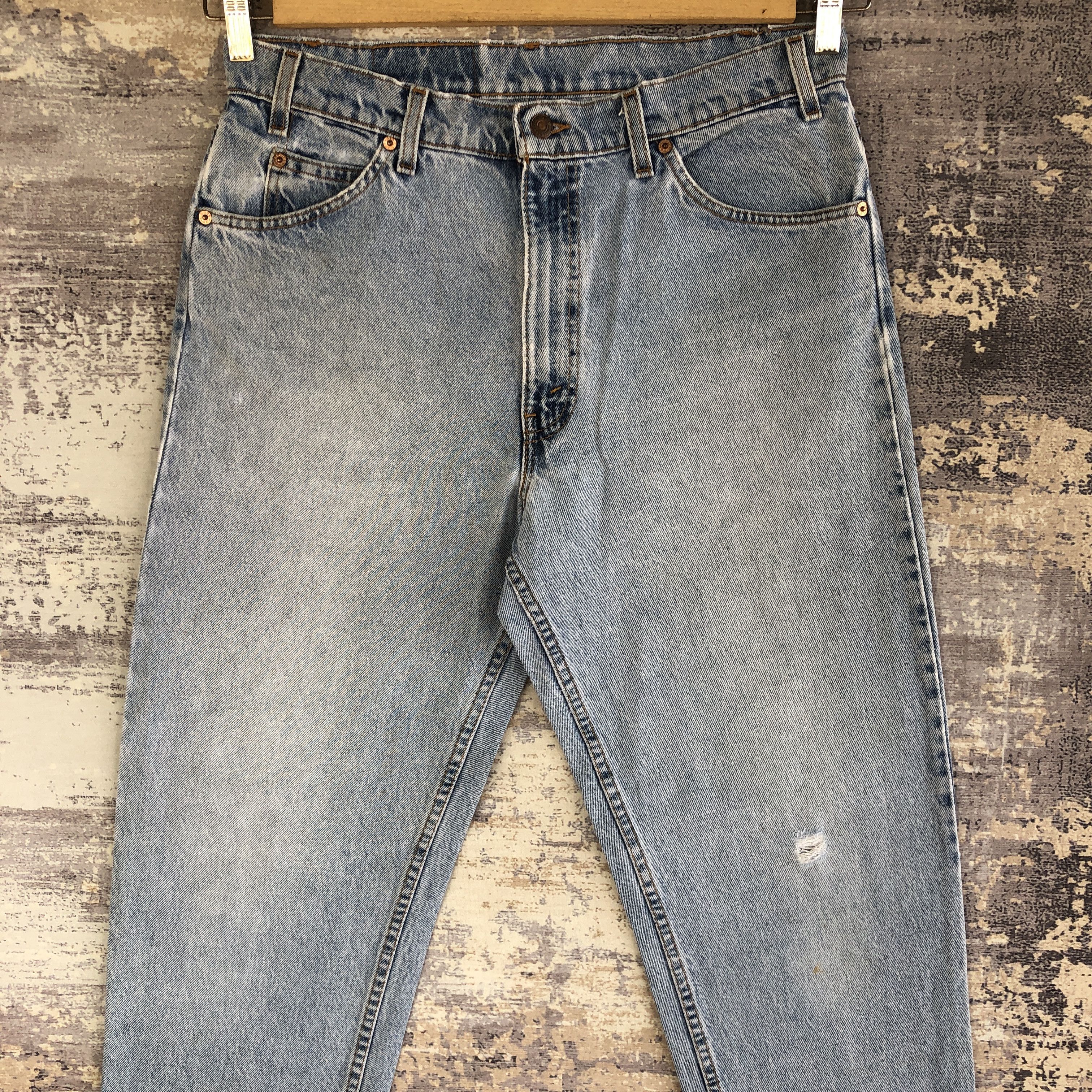 Levi's Vintage Levis Orange Tab Jeans Levis 550 Light Wash Denim Size US 32 / EU 48 - 3 Thumbnail