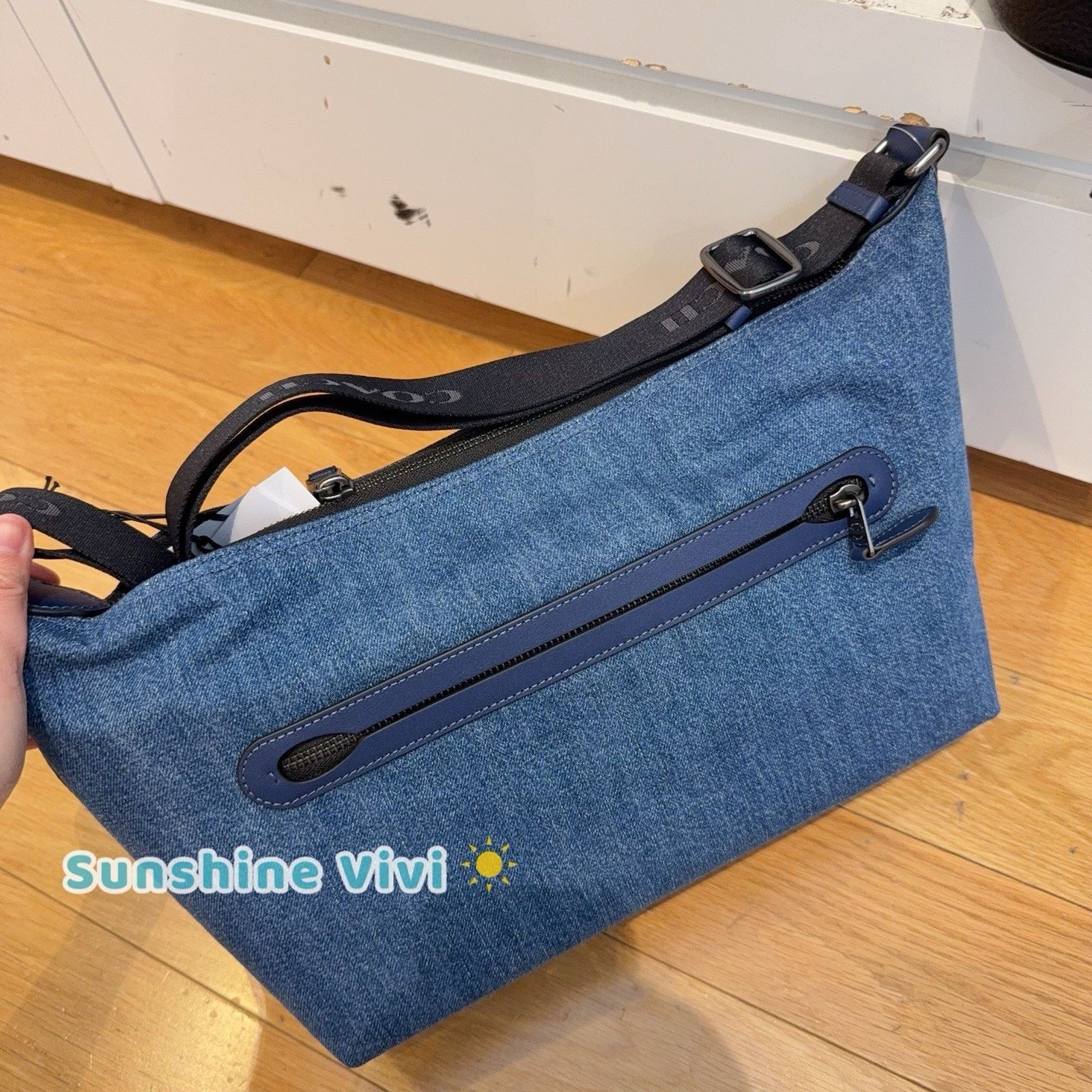 Coach NWT COACH Finn Crossbody Bag CBI75 Qb/Denim/Deep Blue Size ONE SIZE - 5 Thumbnail
