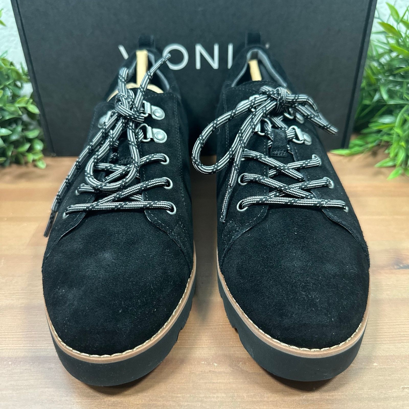 Vionic Vionic Ballari Black Suede Lace-Up Shoes Size 8.5 Wide Size US 8.5 / IT 38.5 - 4 Thumbnail