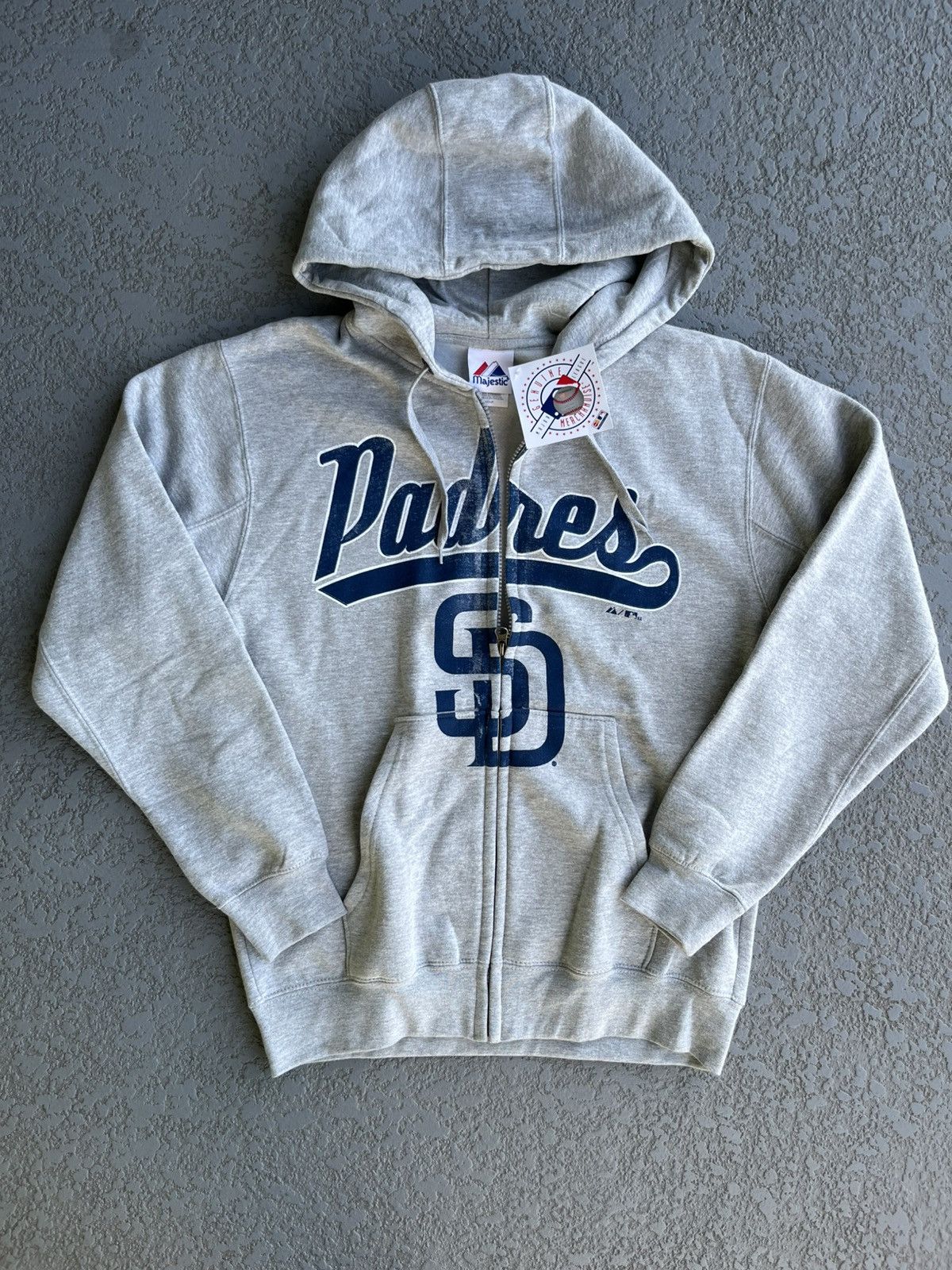 Majestic Vintage 2011 San Diego Padres Full Zip Hoodie Size US S / EU 44-46 / 1 - 1 Thumbnail