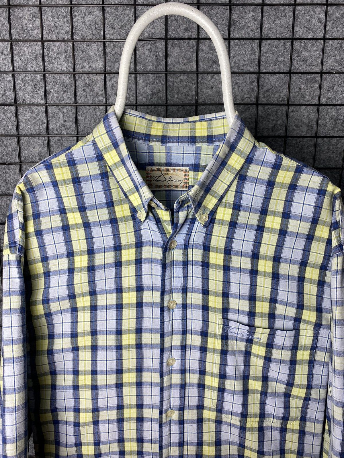 Burberry Thomas Burberry Vintage Tartan Short Sleeve Shirt Size XL Size US XL / EU 56 / 4 - 2 Thumbnail
