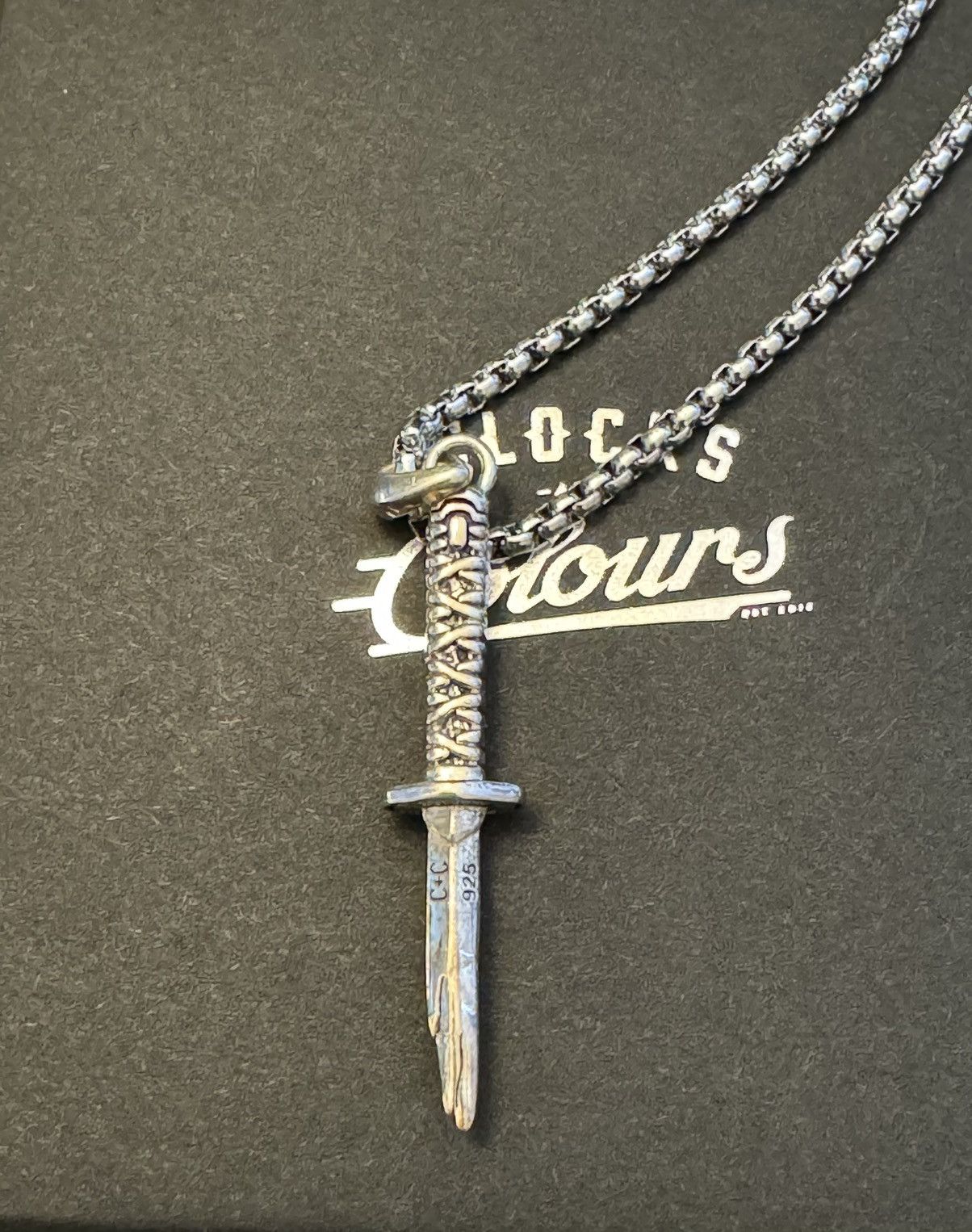 CLOCKS AND colours KATANA バラ ナイフ シルバーネックレス Avant Garde × Sterling Silver × Vitaly Design Clocks and