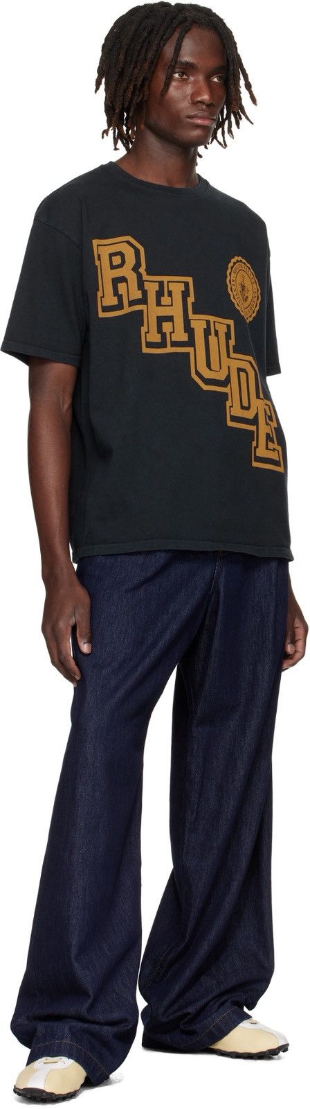 Rhude Rhude Collegiate Crest Tee Logo T-Shirt Sz XXL Black/Yellow Size US XXL / EU 58 / 5 - 8 Thumbnail