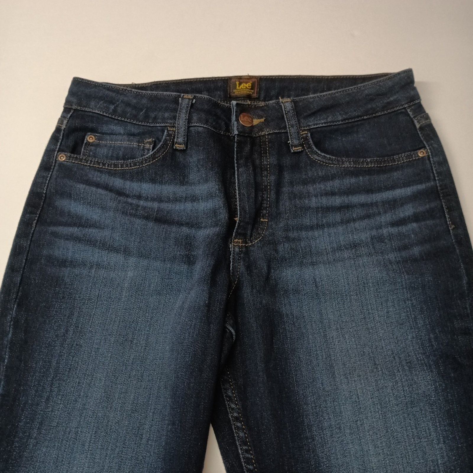 Lee Lee Straight Jeans Women's 8 Short Size 31x27 Blue Mid Rise Size 30" / US 8 / IT 44 - 5 Thumbnail