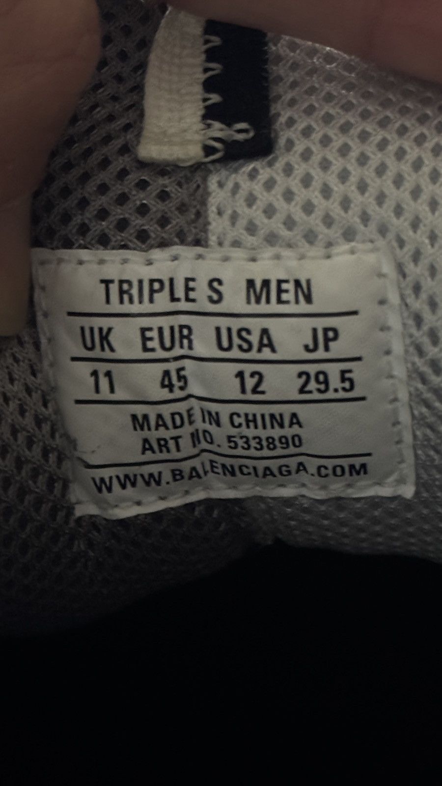 Balenciaga Balenciaga Triple S Split Size US 12 / EU 45 - 11 Thumbnail