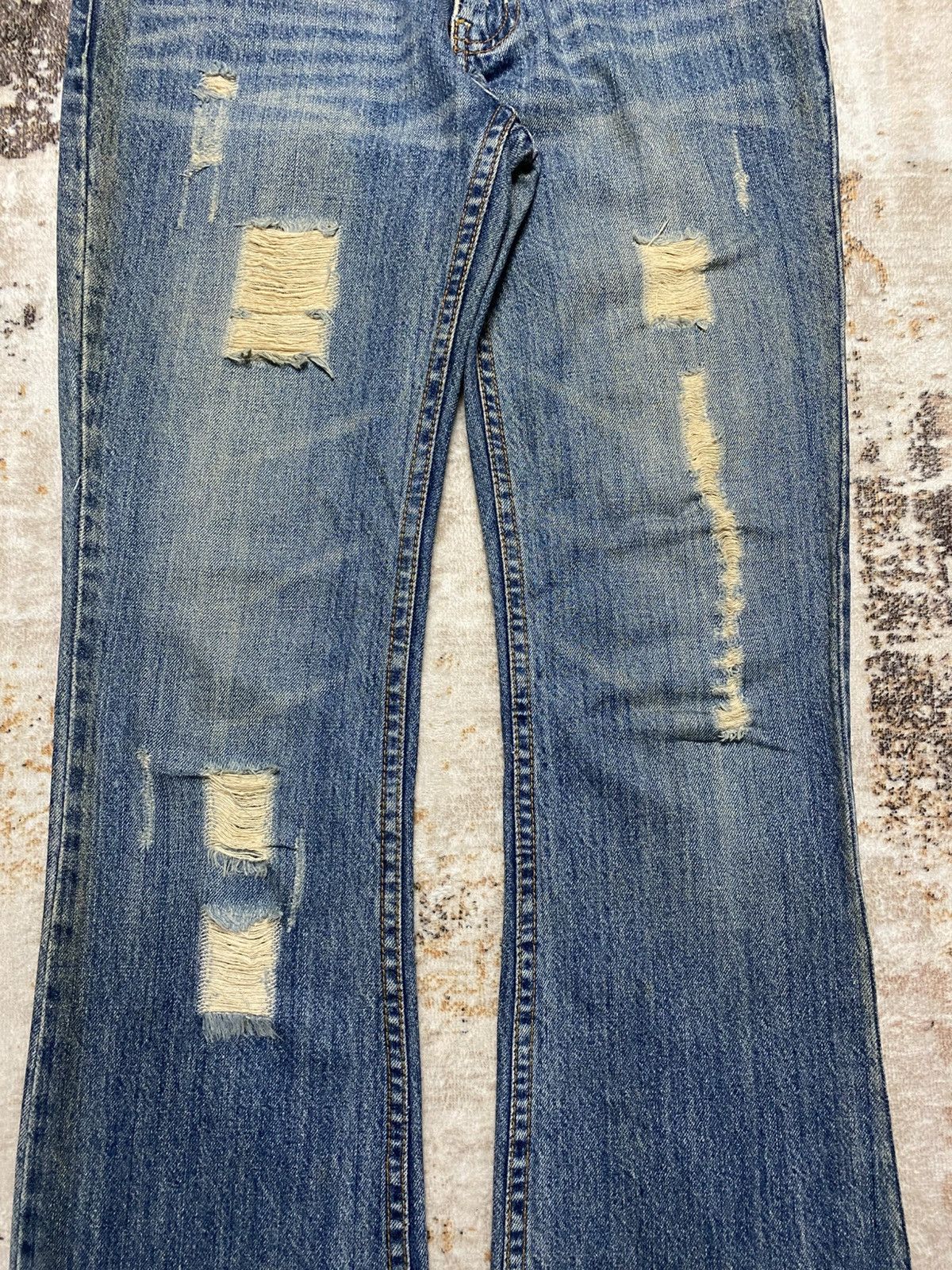 Hysteric Glamour Rusty Bootcut Distress Denim Size US 30 / EU 46 - 4 Thumbnail