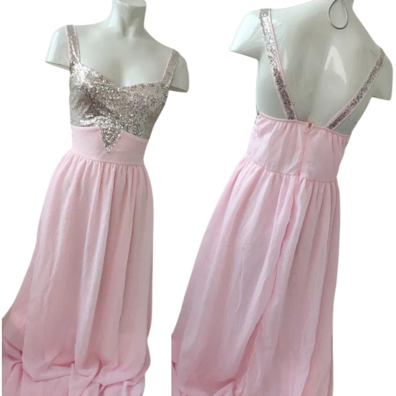 Other Sequin dress pale pink sz S Size S / US 4 / IT 40 - 2 Thumbnail