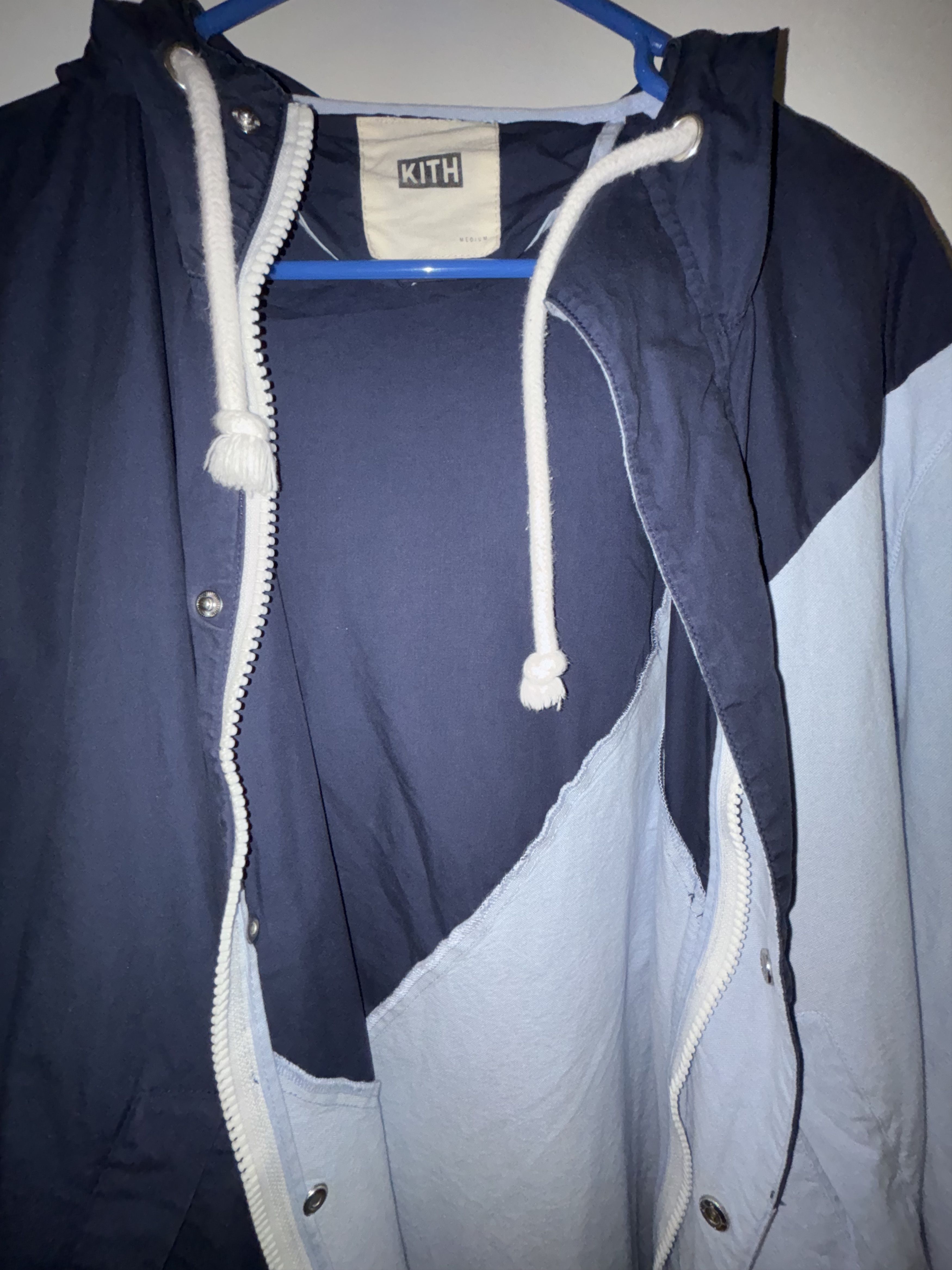 Kith Kith Nassau Sailing Jacket – Navy/Light Grey Size US M / EU 48-50 / 2 - 2 Thumbnail