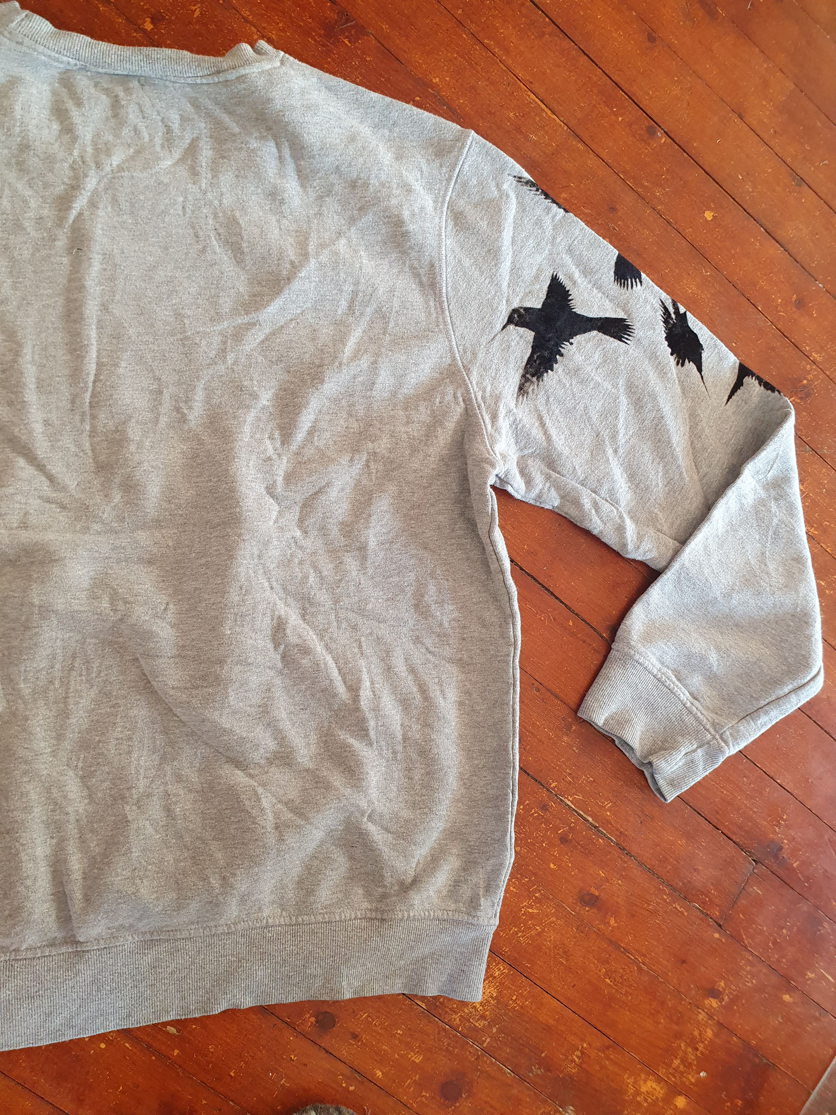 Other Cirque Du Soleil Luzia Gray Sweatshirt Black Velvet Birds Size US XL / EU 56 / 4 - 10 Thumbnail