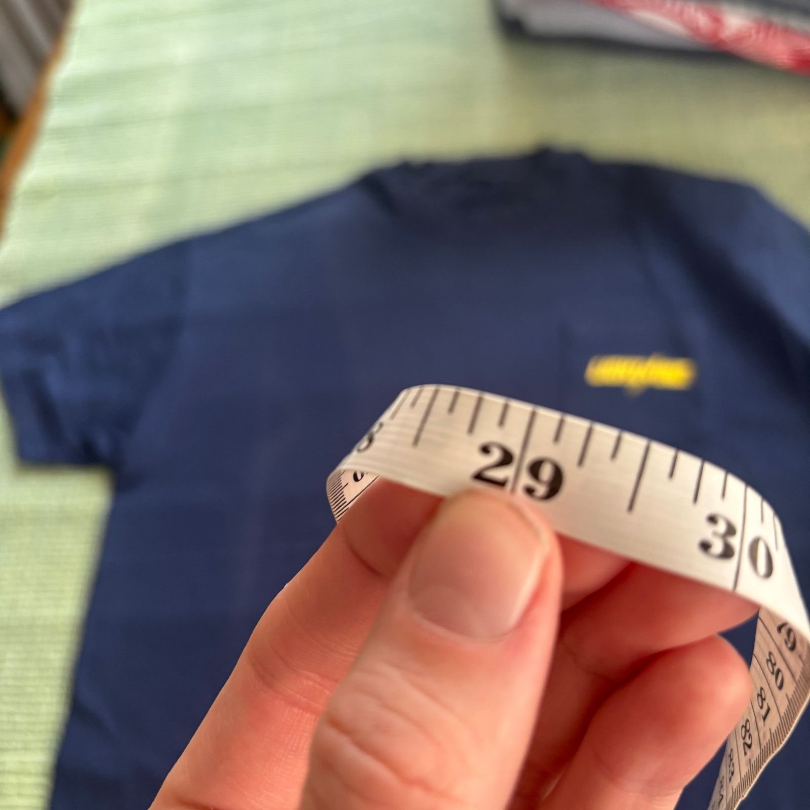 Vintage Faded 90s Cotton Blue "Lightning" Branded Pocket Tee Shirt Size US XL / EU 56 / 4 - 8 Thumbnail