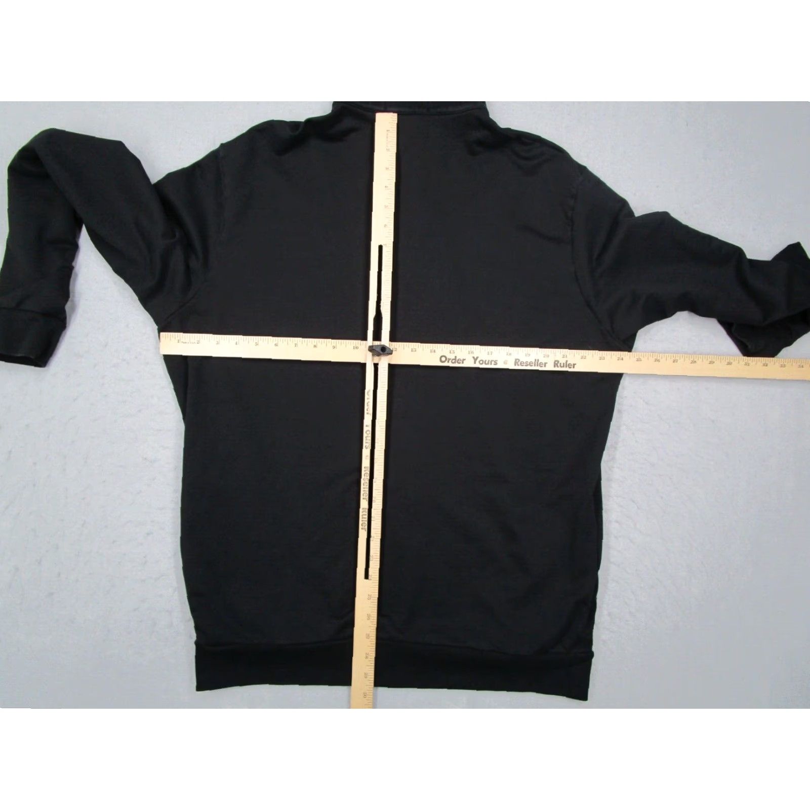 VINTAGE Polo Ralph Lauren Jacket Men’s Large Black 1/4 Zip Pima Cotton Classic Bomber Retro American