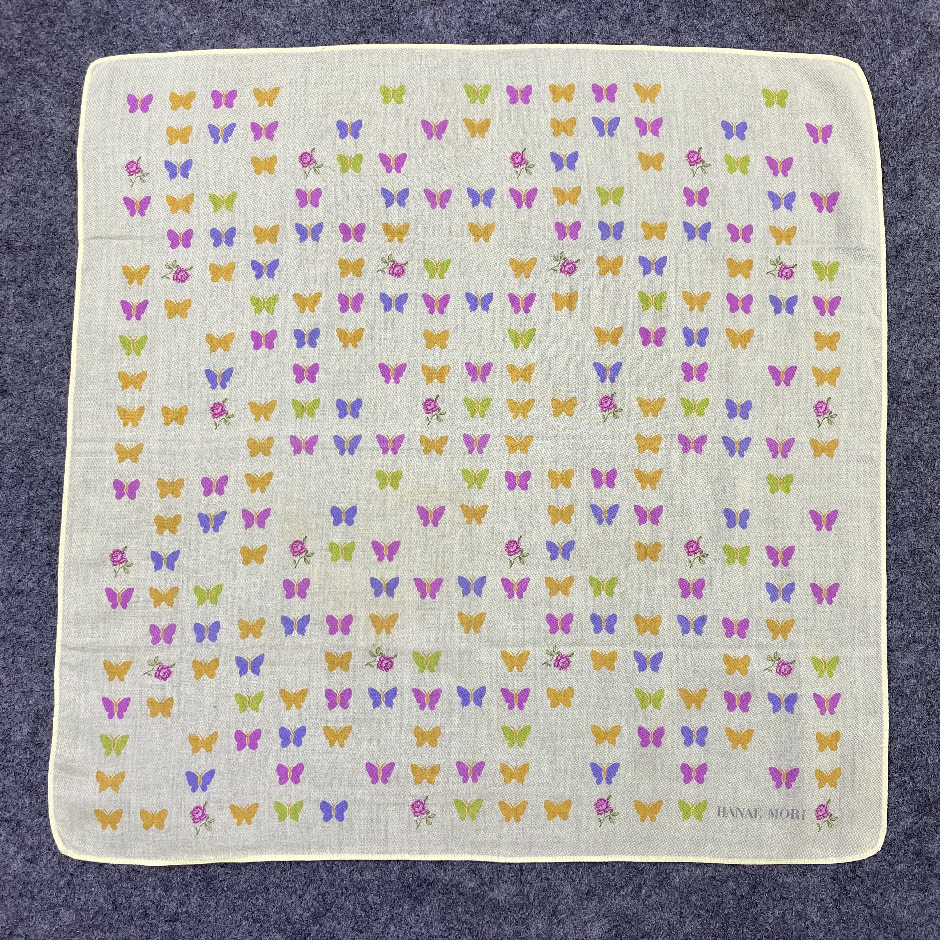 Hanae Mori Hanae Mori Handkerchief Neckerchief Bandana-B1896 Size ONE SIZE - 3 Thumbnail