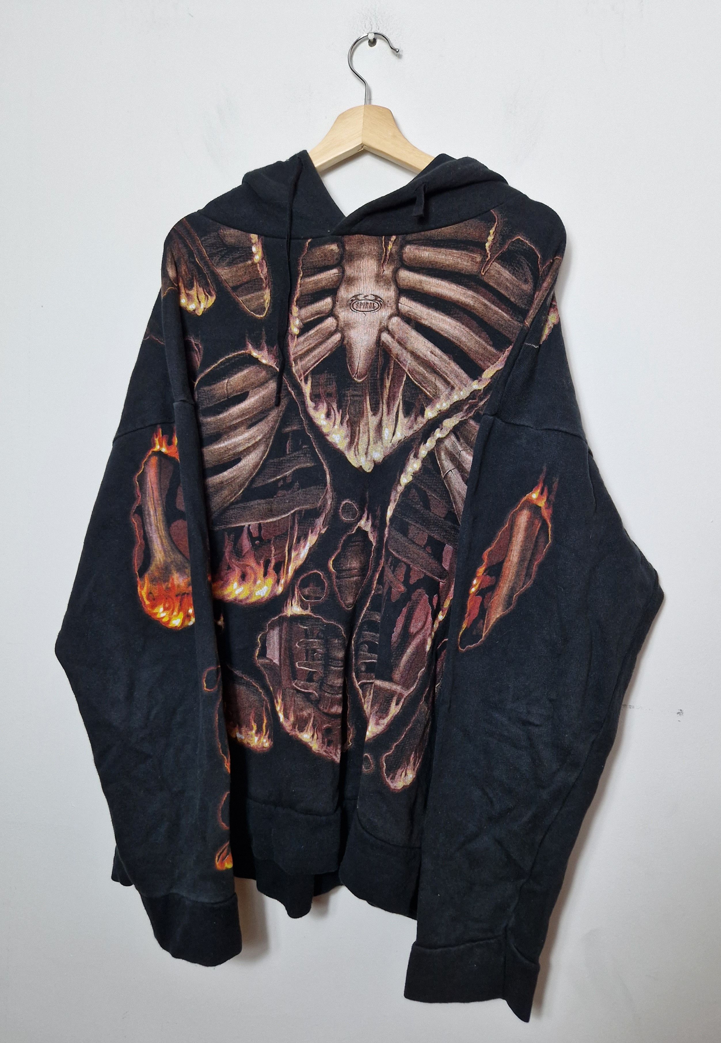 Band Tees × Vintage Spiral skeleton vintage sweatshirt alternative goth punk Size US XXL / EU 58 / 5 - 3 Thumbnail