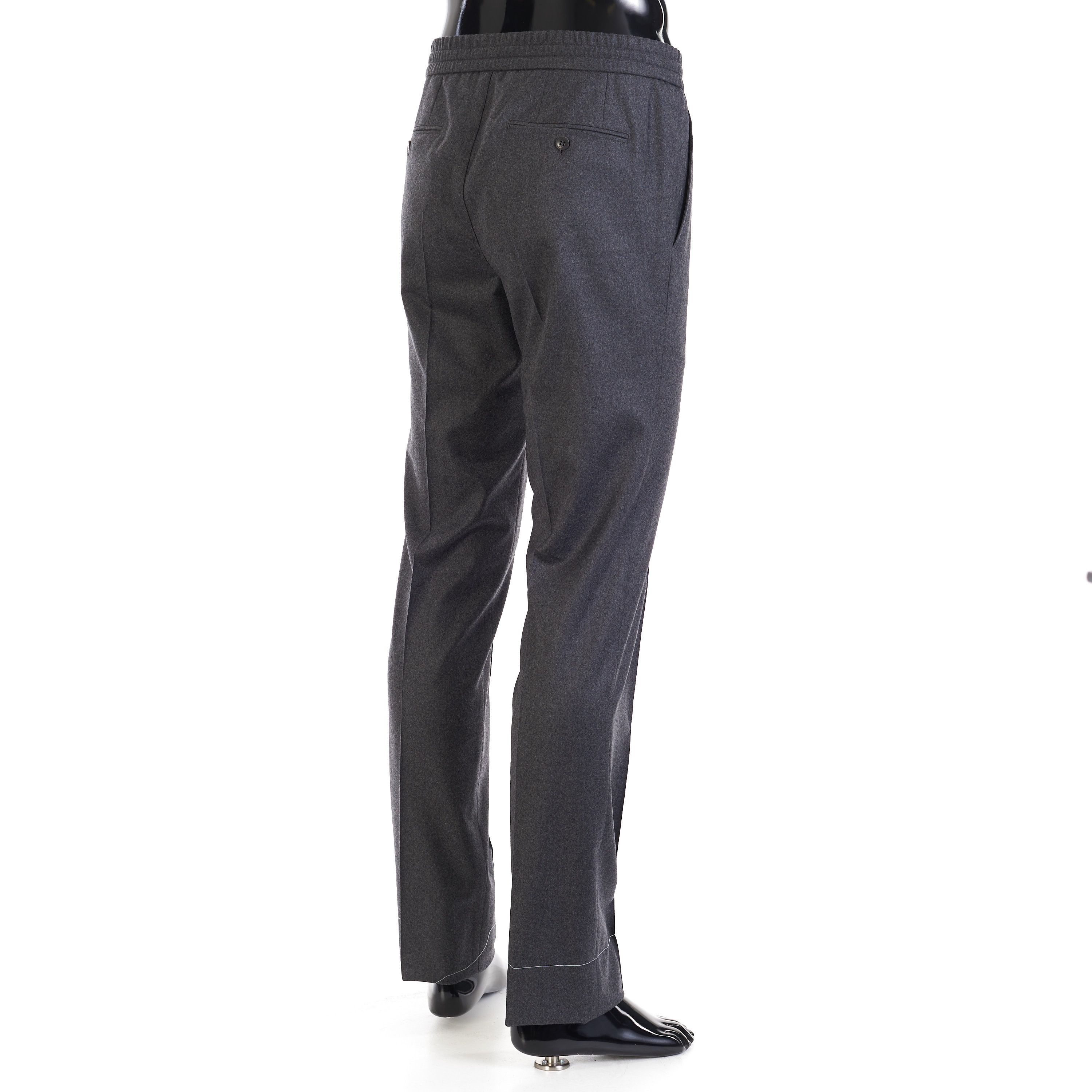 Brioni Gray Sidney Trousers - Cashmere & Wool Flannel, Drawstring Size US 32 / EU 48 - 5 Thumbnail