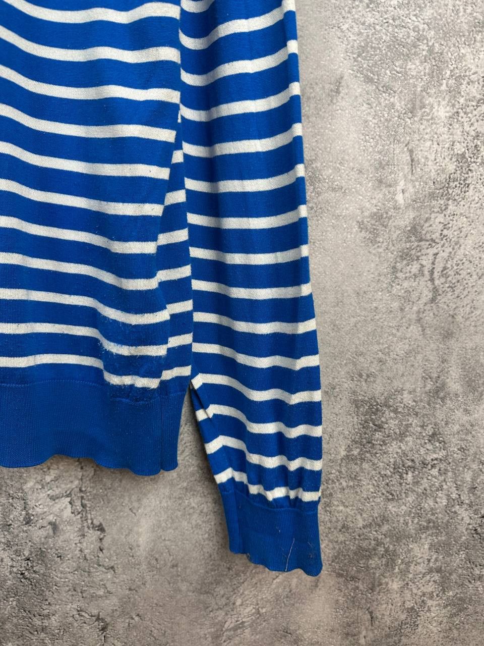 John Smedley John Smedley Sea Island Cotton Breton Stripe Knit Sweater Size US L / EU 52-54 / 3 - 8 Thumbnail