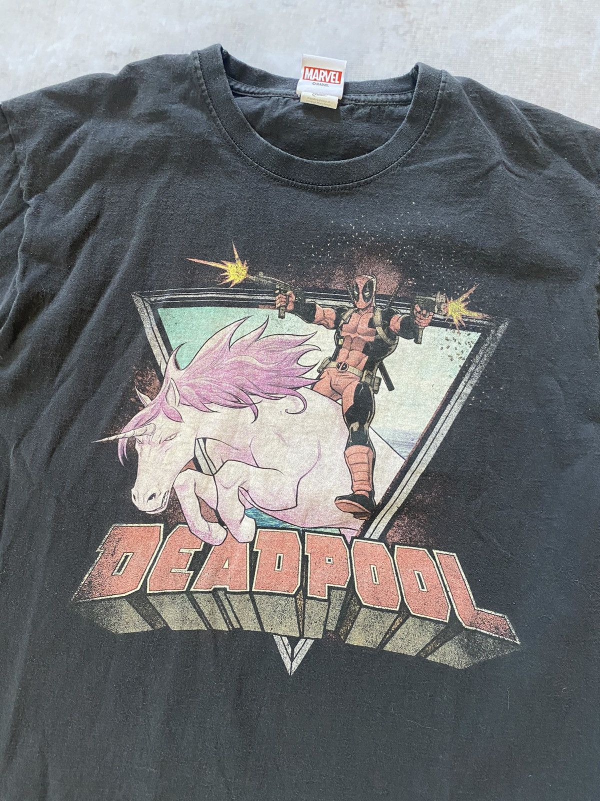 Marvel Comics × Vintage Deadpool Vintage Faded Tee Shirt Moovie Size US L / EU 52-54 / 3 - 2 Thumbnail