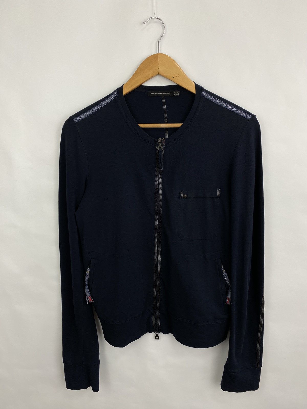 Marithe + Francois Girbaud 🇫🇷 Marithe Francois Girbaud Le Jean De Hybrid Zip Hoodie Size M / US 6-8 / IT 42-44 - 3 Thumbnail