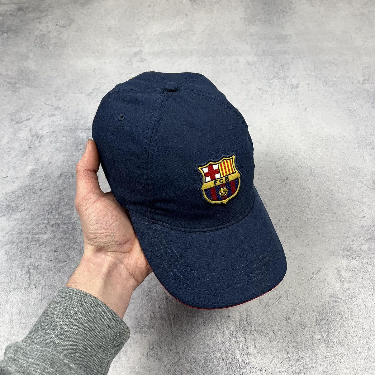 Nike × Vintage Vintage Nike F.C. Barcelona centre logo swoosh cap 90’s Size ONE SIZE - 3 Thumbnail