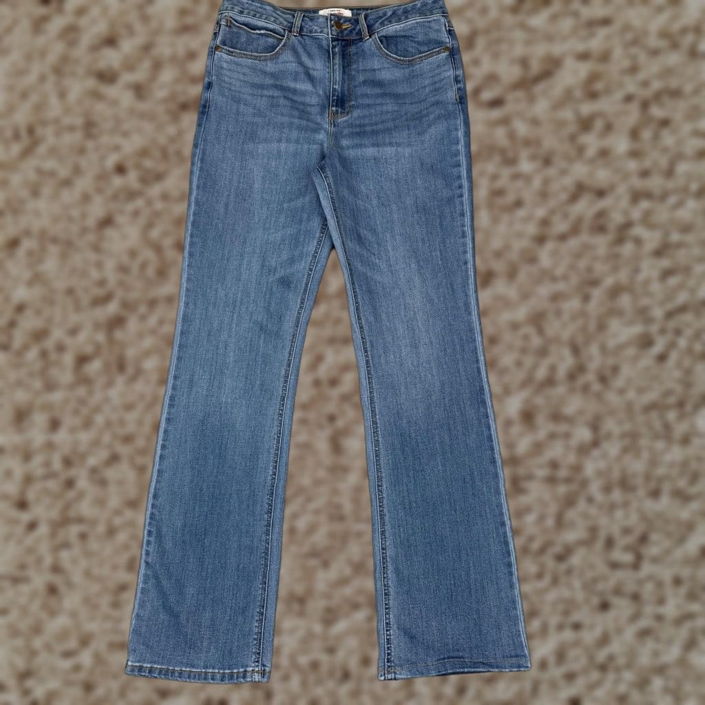 Wrangler Wrangler Jeans Womens 8/29 Blue Mid Rise Straight Leg Bootcut Stretch Denim Jeans Size 30" / US 8 / IT 44 - 1 Thumbnail