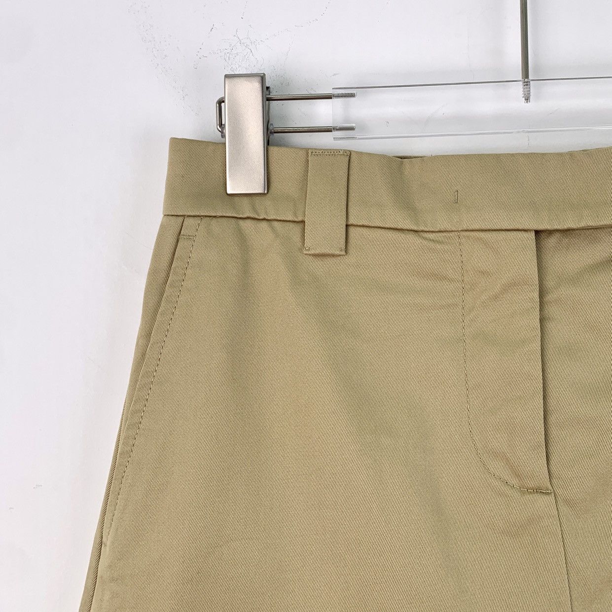 Miu Miu Miu Miu 24 Brown Logo Letter Embroidered Cotton Skirt Size 25" / US 0 / IT 36 - 3 Thumbnail
