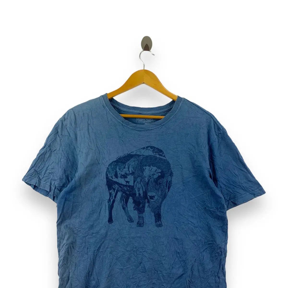 Patagonia PATAGONIA Made In USA Bison Recycle Cotton Tee Shirt Size US S / EU 44-46 / 1 - 3 Thumbnail