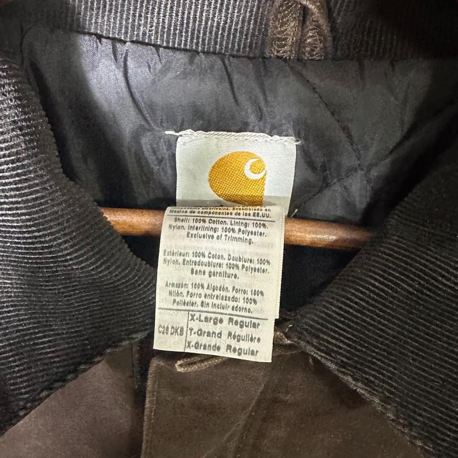 Carhartt Carhartt C26 DKB Dark Brown Chore Jacket Mens XL Arctic Coat Size US XL / EU 56 / 4 - 6 Thumbnail