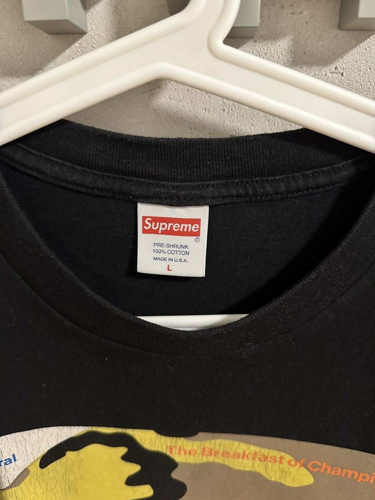 Supreme Supreme black and yellow wheaties shirt 🟡⚫️ Size US L / EU 52-54 / 3 - 3 Thumbnail