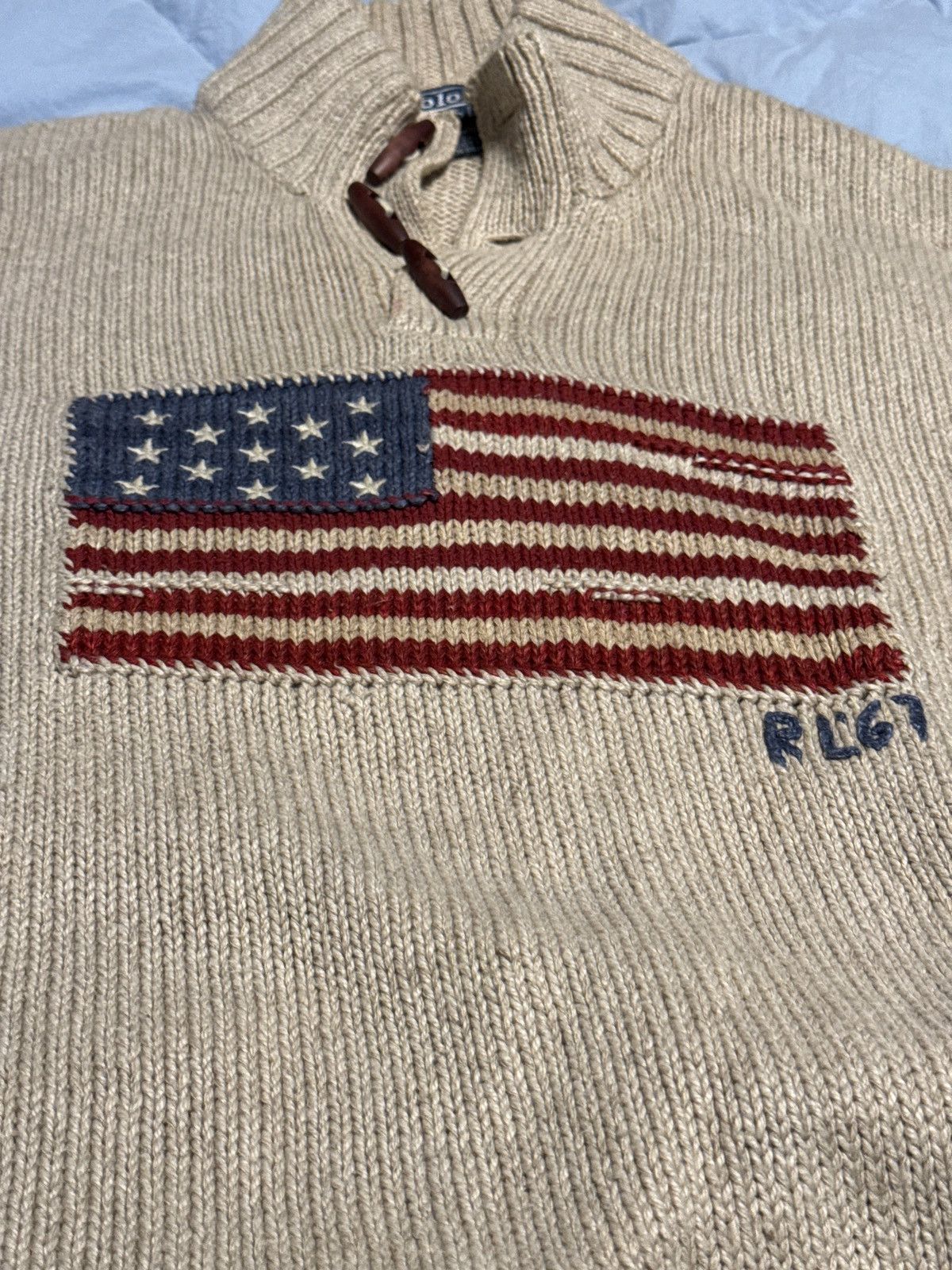 Polo Ralph Lauren Polo Ralph Lauren Flag Sweater Size US XXL / EU 58 / 5 - 5 Thumbnail