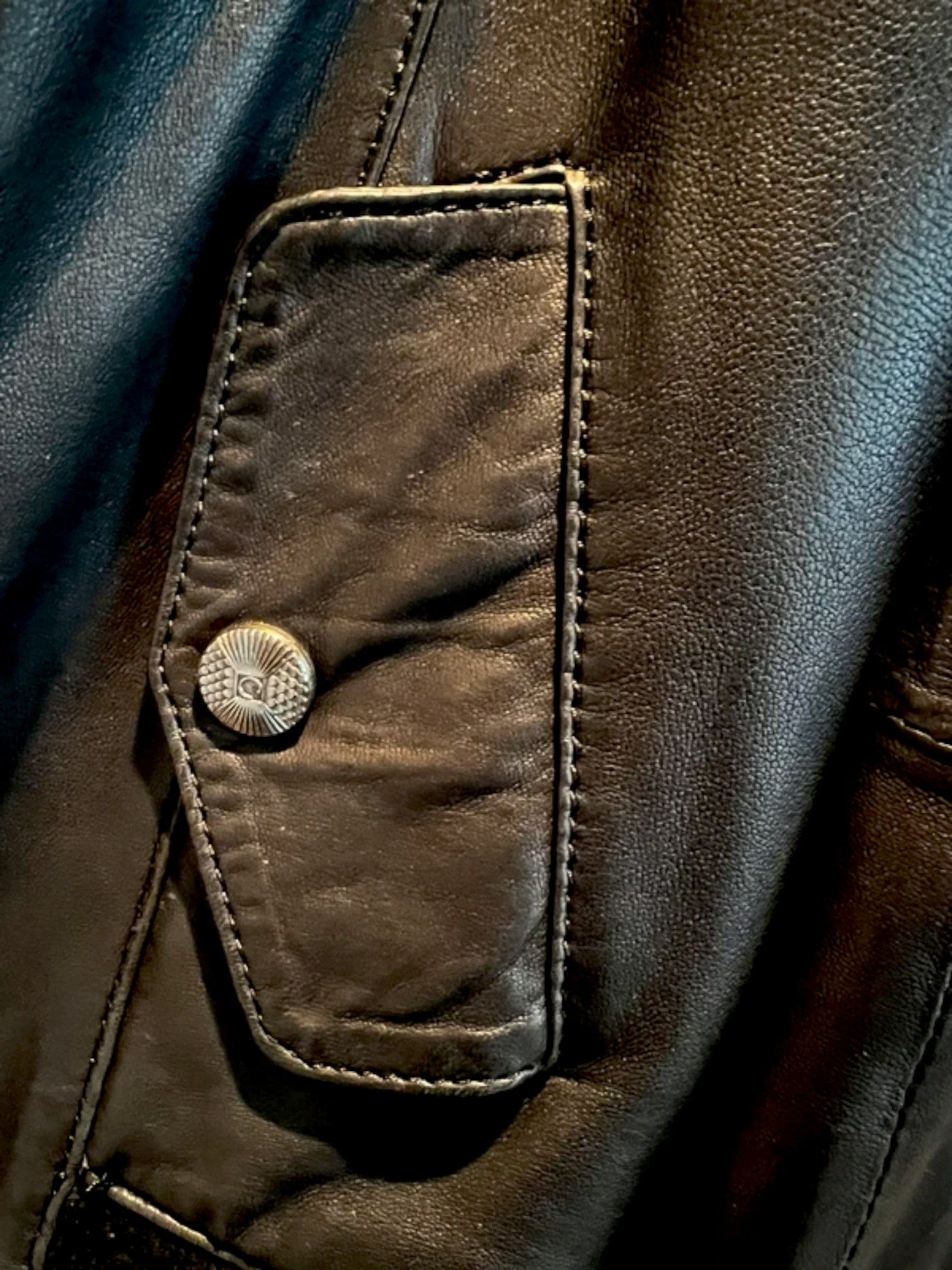 Roberto Cavalli Class Roberto Cavalli Beaded Leather Bomber Jacket, c. 2009 Size M / US 6-8 / IT 42-44 - 5 Thumbnail