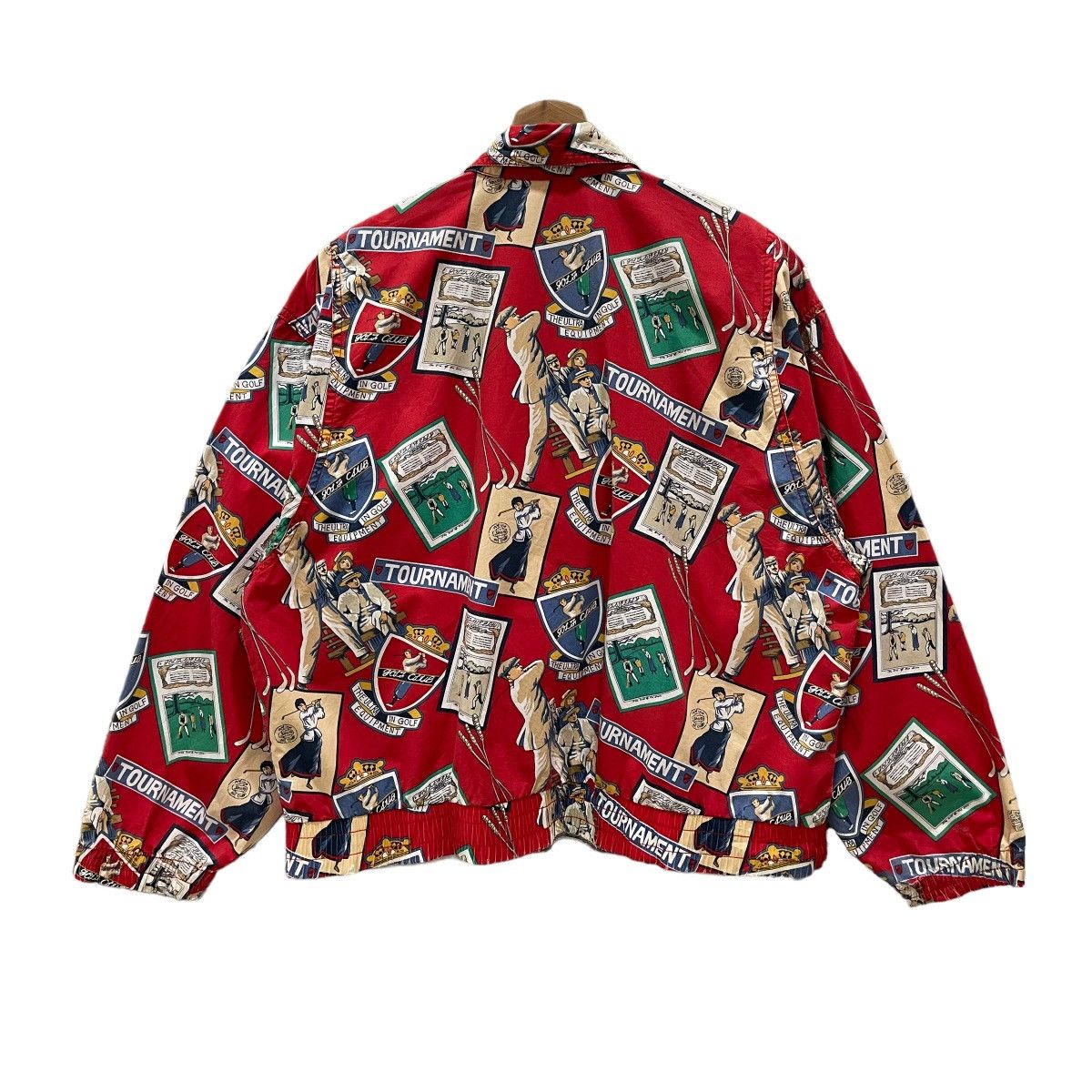 Golf le Fleur Vintage 90s Full Print Golf Tournament Zipper Light Jacket Size US M / EU 48-50 / 2 - 9 Thumbnail