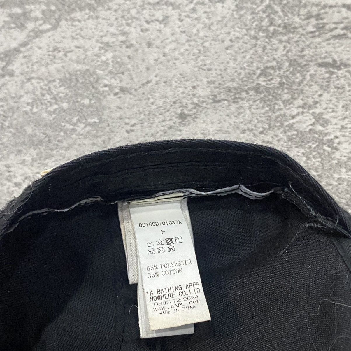 Bape Bape Black Cap Size ONE SIZE - 5 Thumbnail