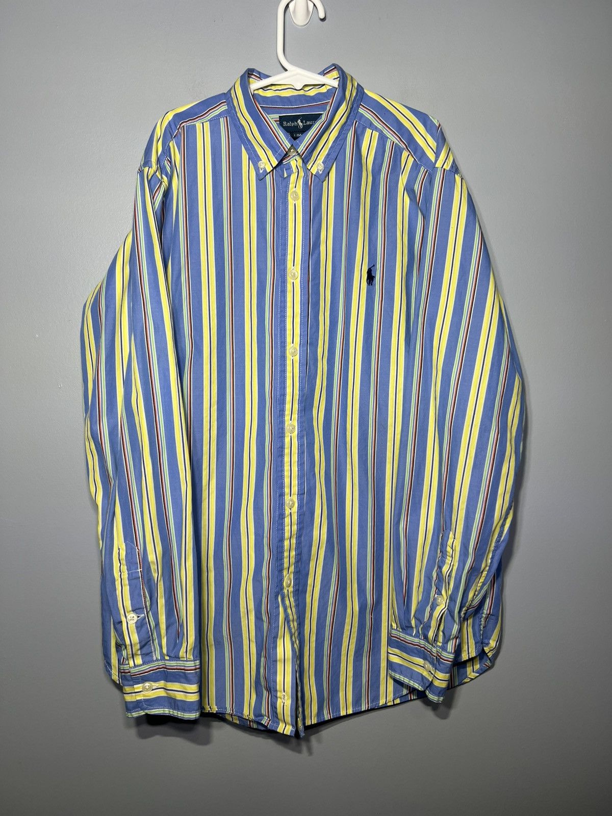Polo Ralph Lauren Polo Ralph Lauren Boy’s Yellow & Blue Stripes Sz L (14-16) Size US XS / EU 42 / 0 - 2 Thumbnail