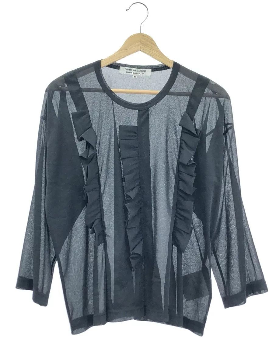 Comme des Garcons COMME des GARCONS Black Long Sleeve Top Size M / US 6-8 / IT 42-44 - 1 Thumbnail