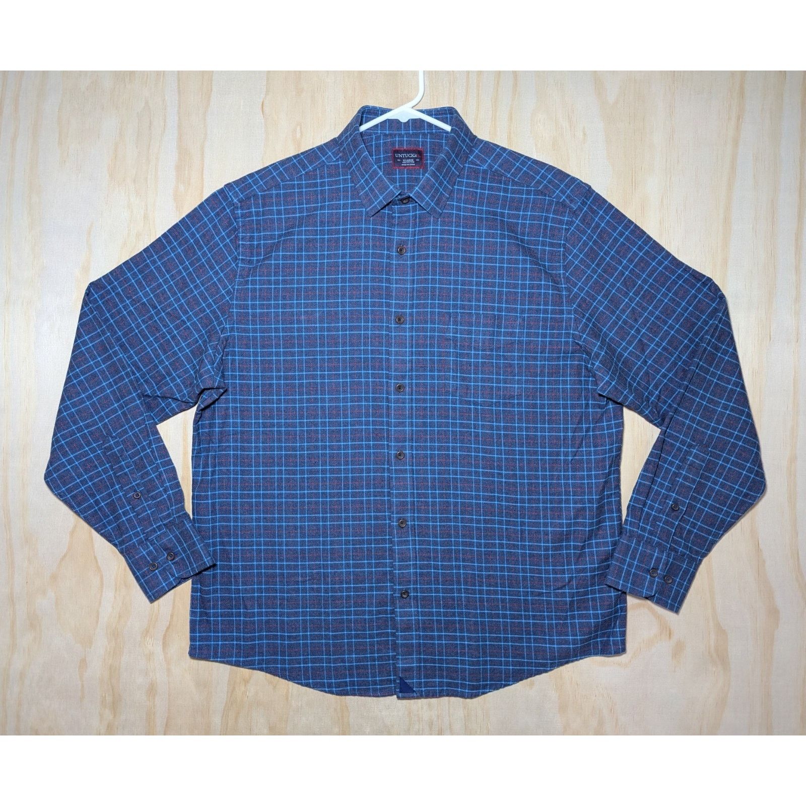 UNTUCKit UNTUCKit Men's XL Treleaven Shirt Long Sleeve Button Up Size US XL / EU 56 / 4 - 1 Thumbnail