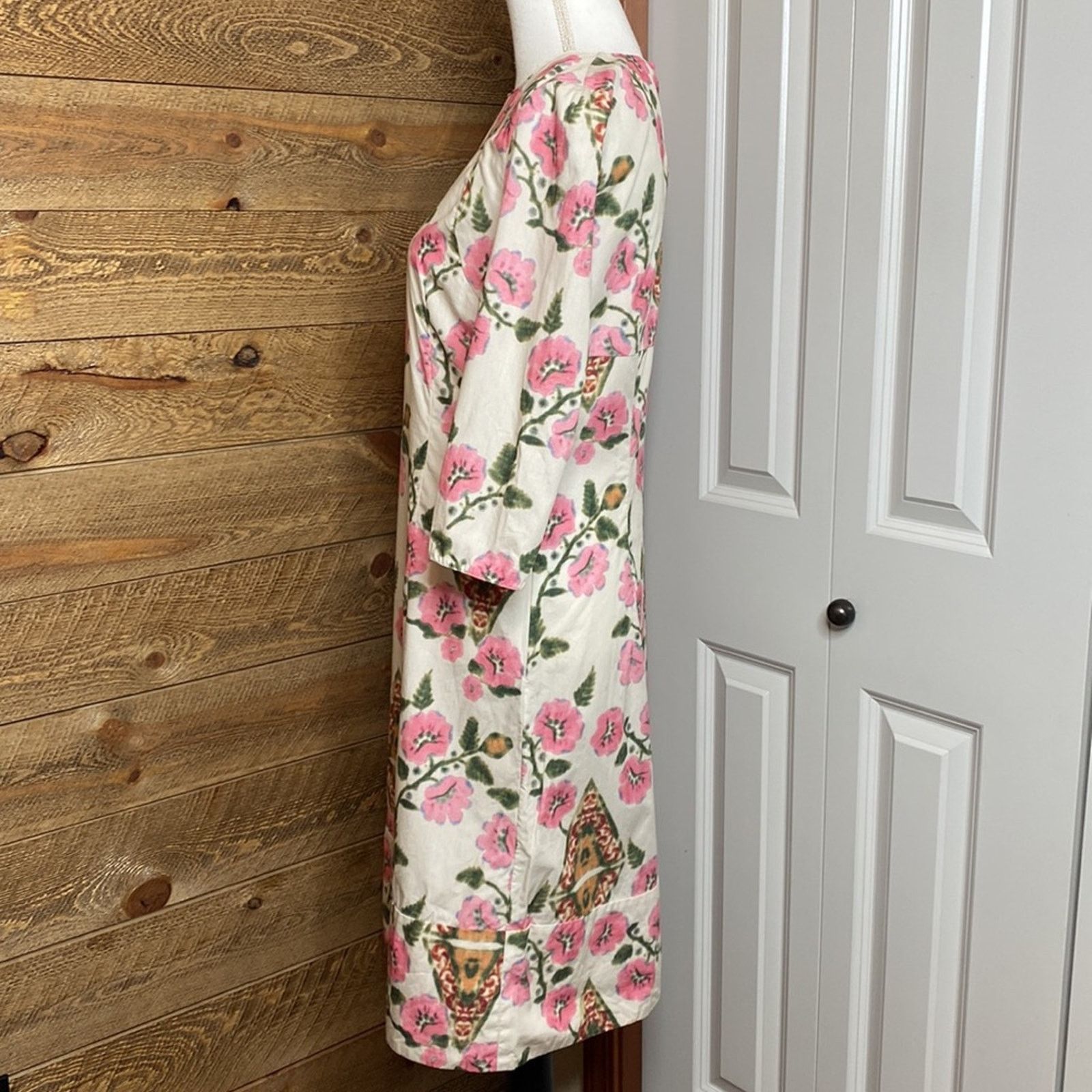 Marni Marni A-Line Dress Pink Floral Poplin Size 40/ US 4 Size S / US 4 / IT 40 - 5 Thumbnail